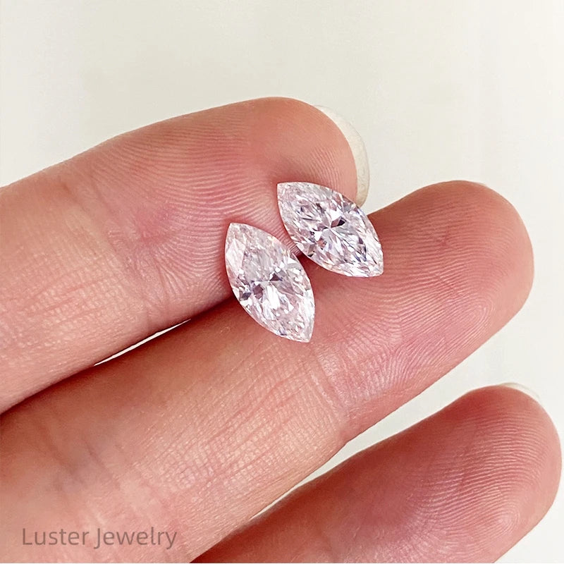 Factory DEF VVS Factory Price Loose Marquise Moissanite Starsgem Wholesale Loose Mosan Stone 2ct Marquise Cut Moissanite Diamond
