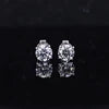 Starsgem 14k Gold 4 Prongs 0.5ct Round Brilliant Cut Lab Grown Diamond Earrings
