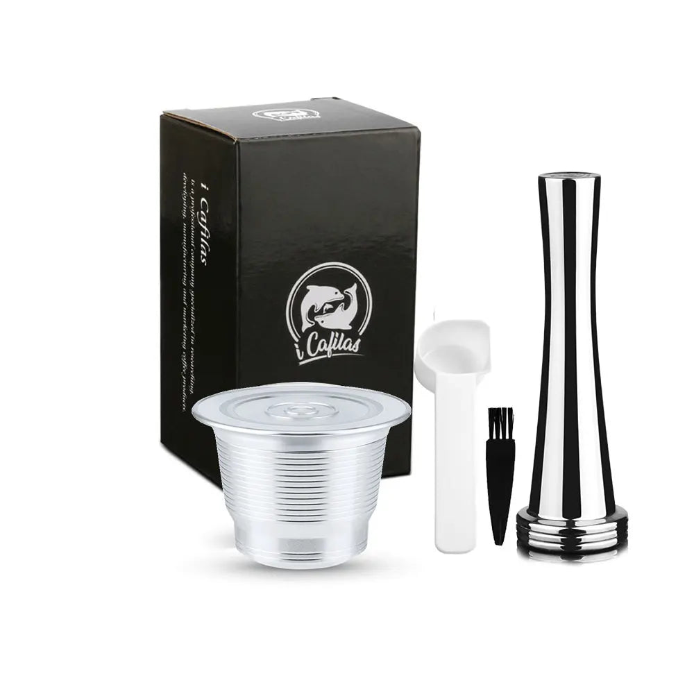 Reusable Nespresso Capsules Stainless Steel Refillable Coffee Pods f-16