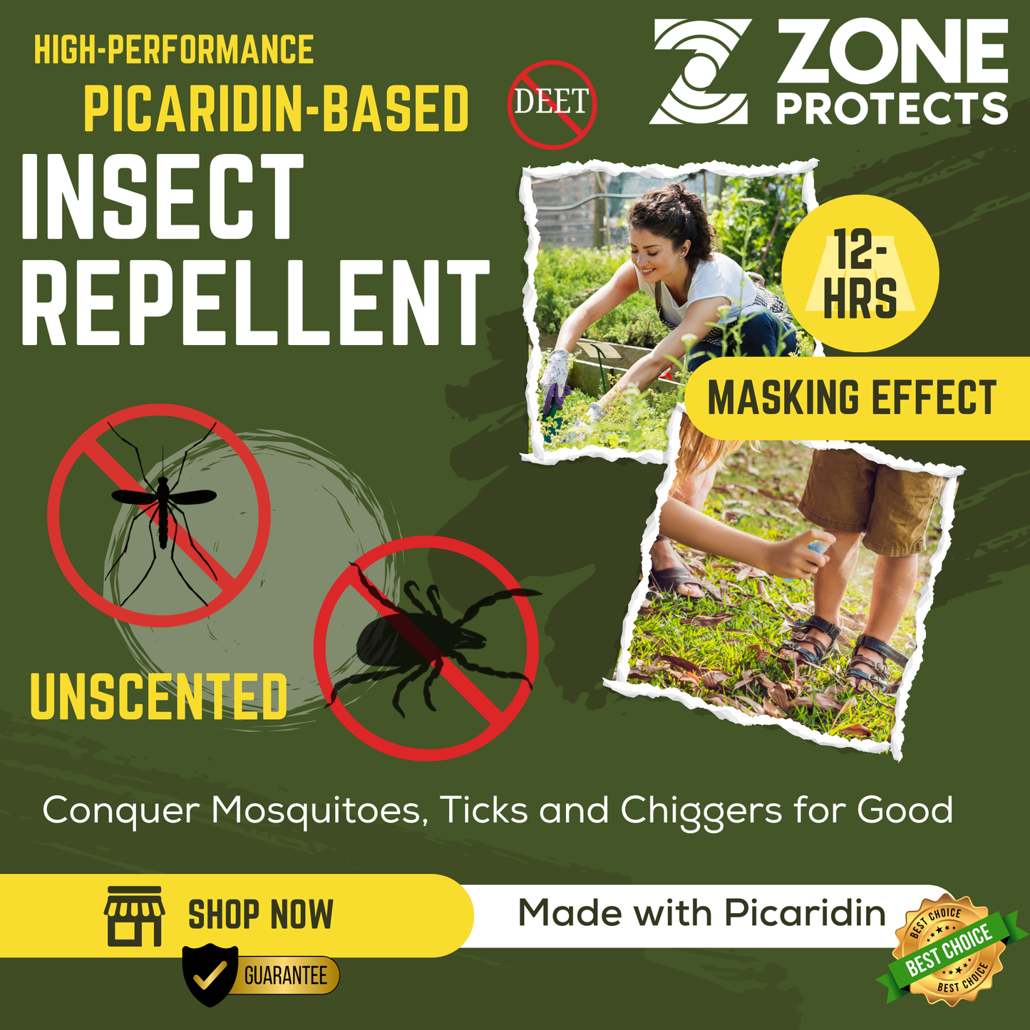Insect Repellent, Picaridin, Unscented Mistosol + Refill Combo