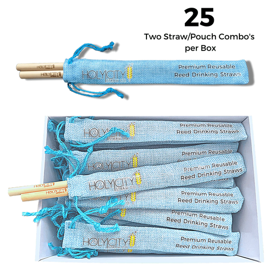 7.9" Jumbo Reed Straw/Pouch Combo | Inner Pack | 25ct.-0