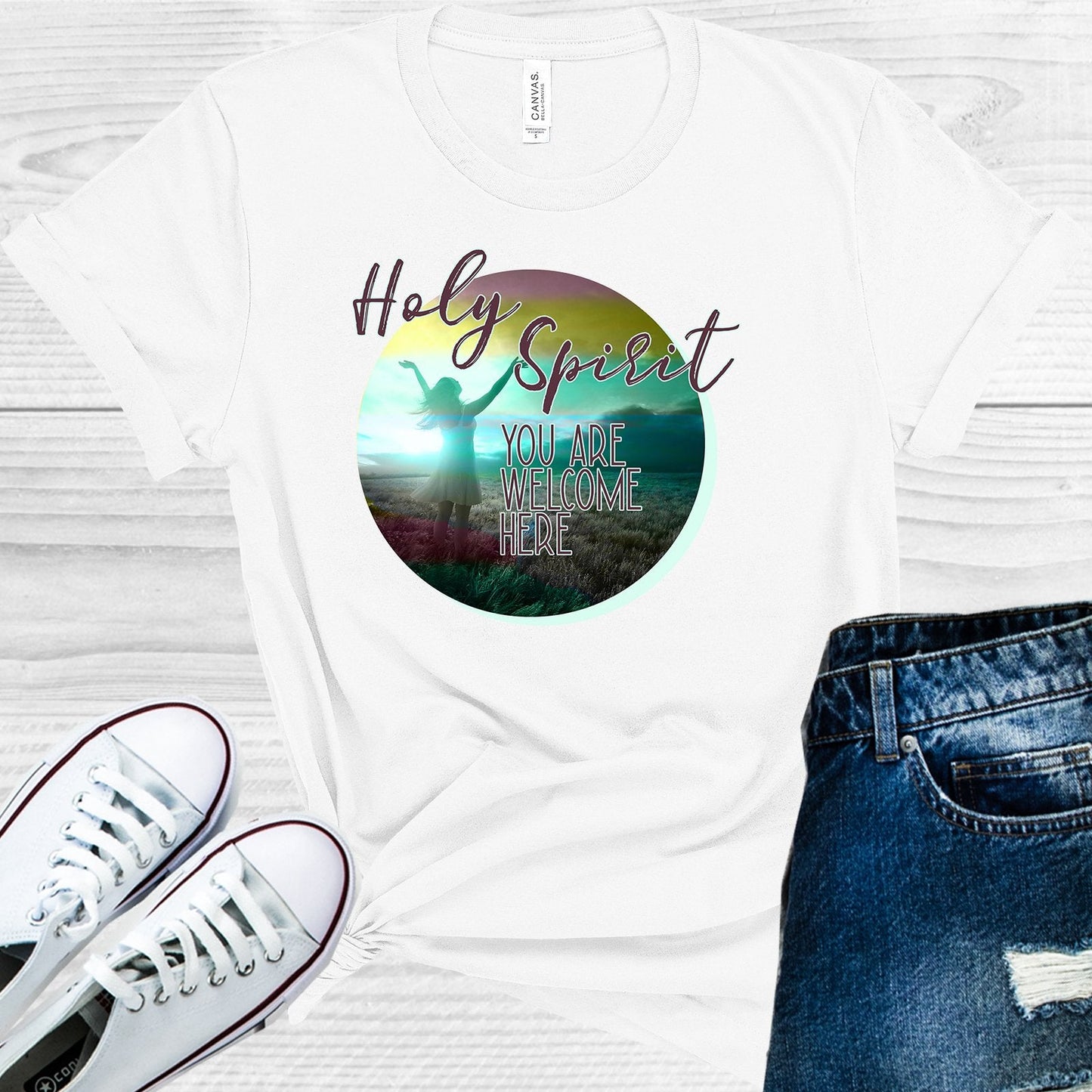 Holy Spirit You are Welcome Here Graphic Tee