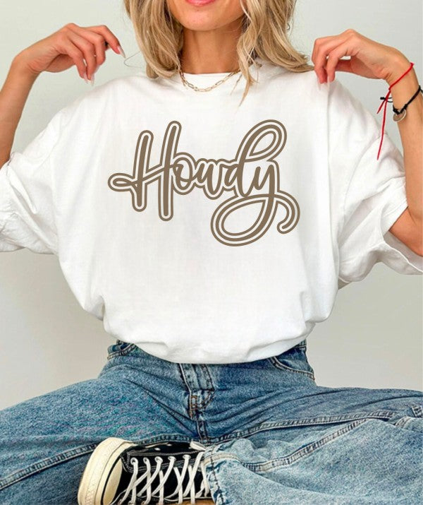 Howdy Graphic T-Shirt white 