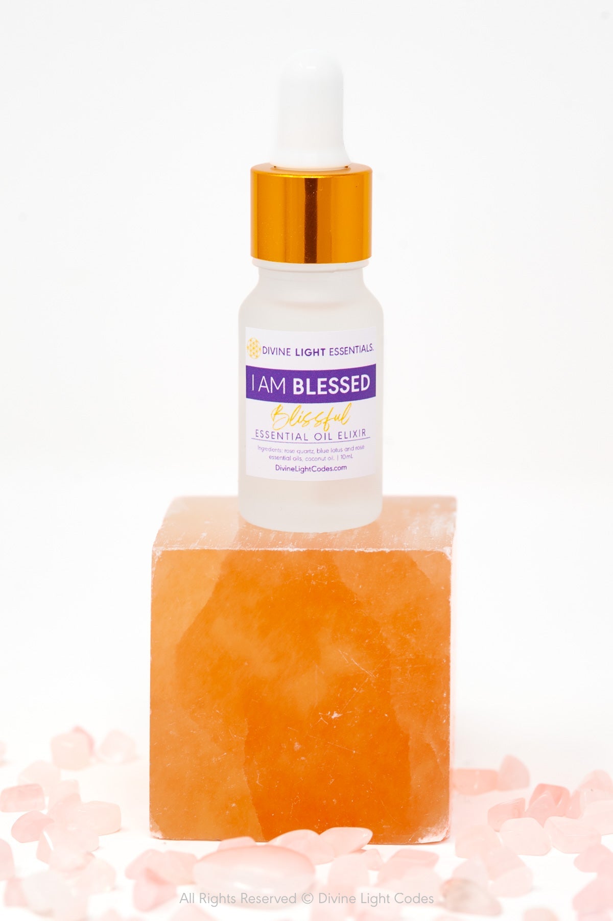 I Am Blessed Trio Set - Blue Lotus and Rose Flower Elixir - Roller Bottle, Drops and Body Spray