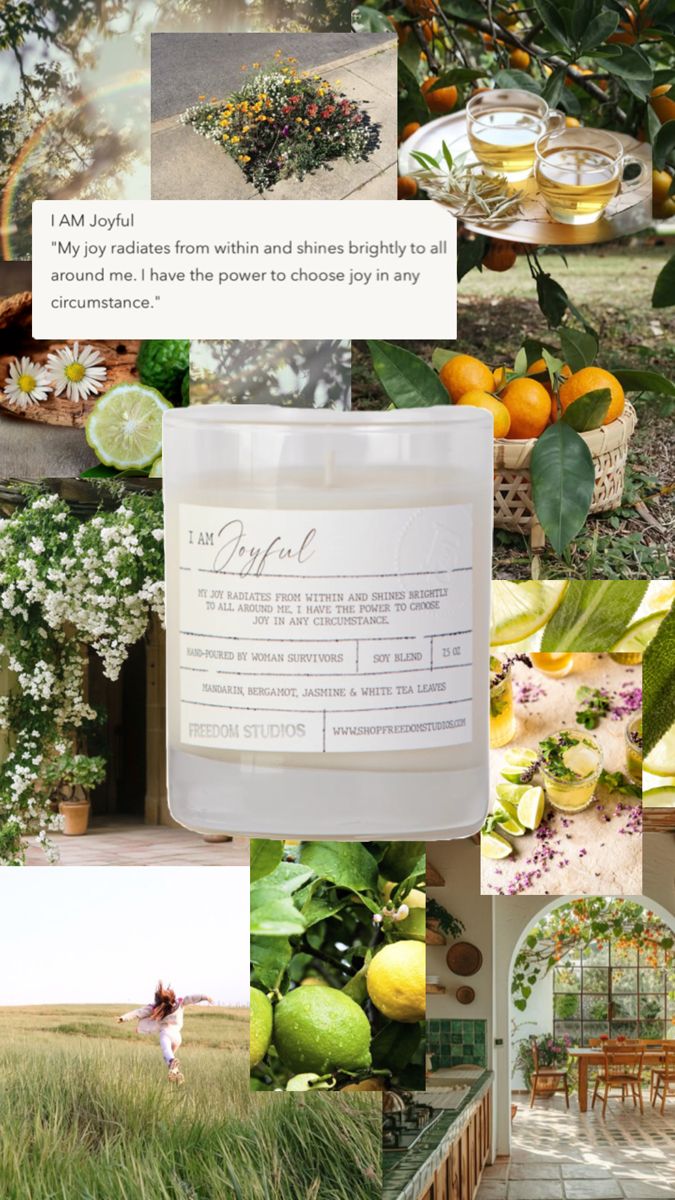 I AM Joyful 7.5 oz Candle