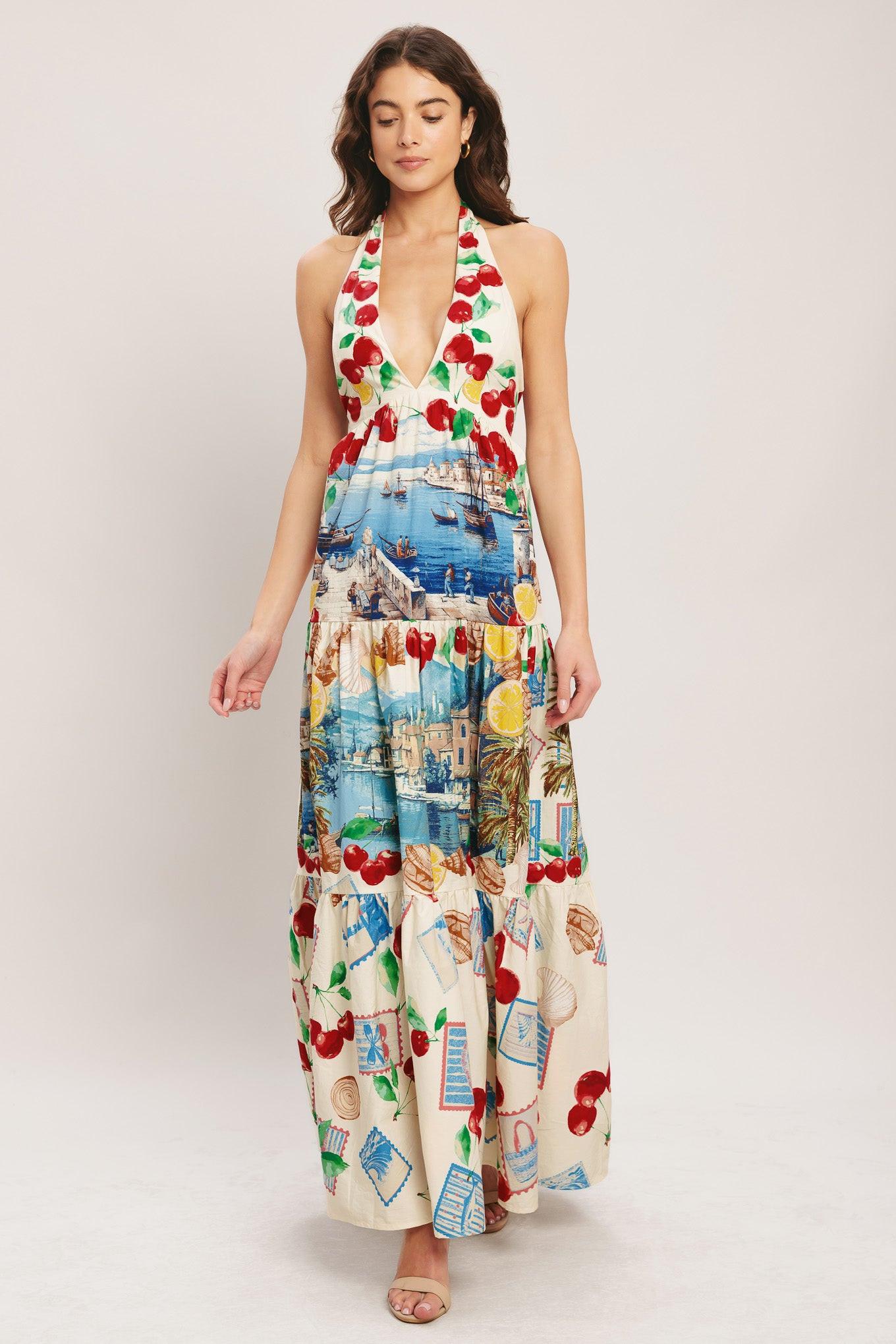 [PREORDER] ITALIAN RIVIERA DREAM WOVEN MAXI DRESS