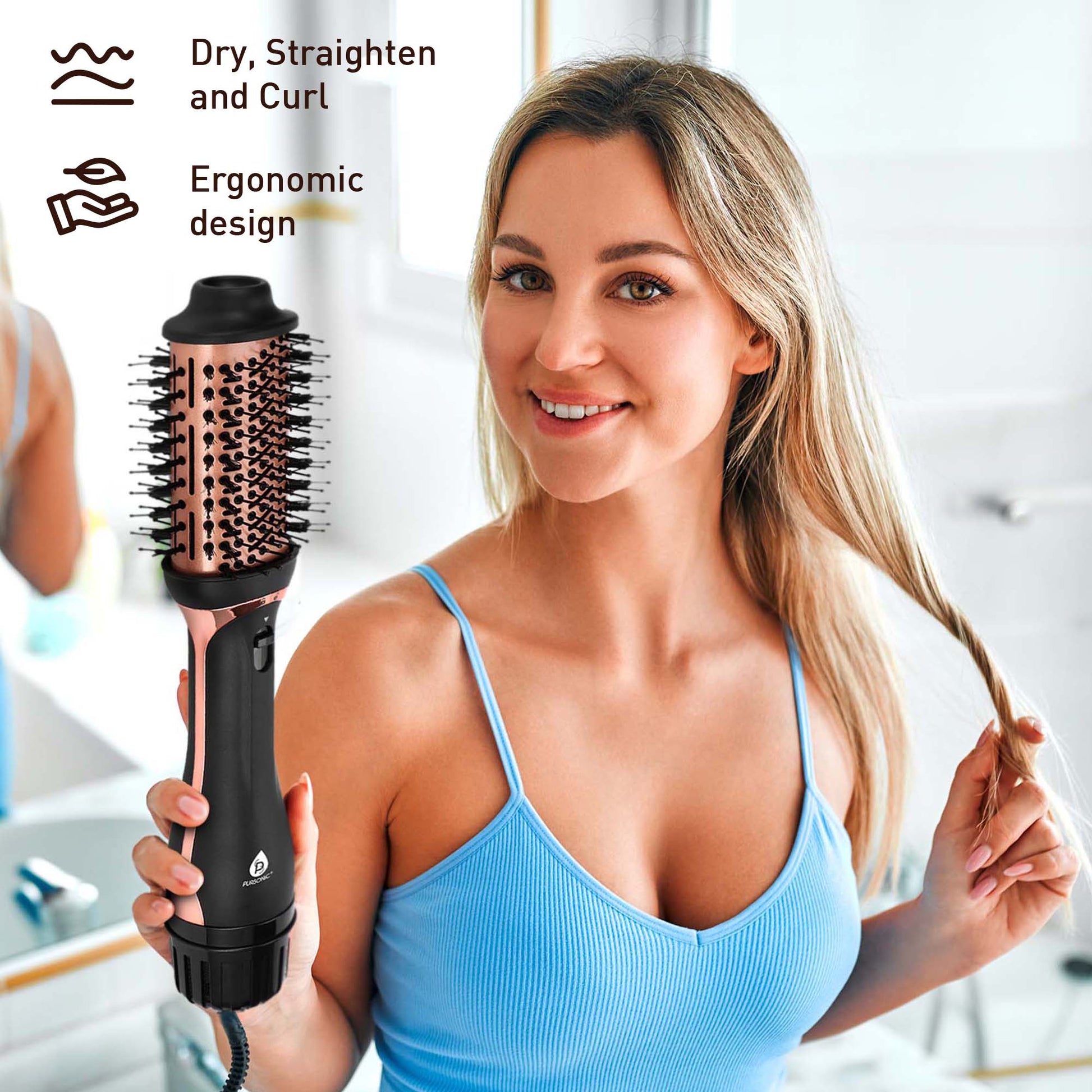 Ultimate Self-Care Bundle – Ice Cube Facial Roller, Pursonic Cleansing Brush, Hot Air Blower Brush & More!-2