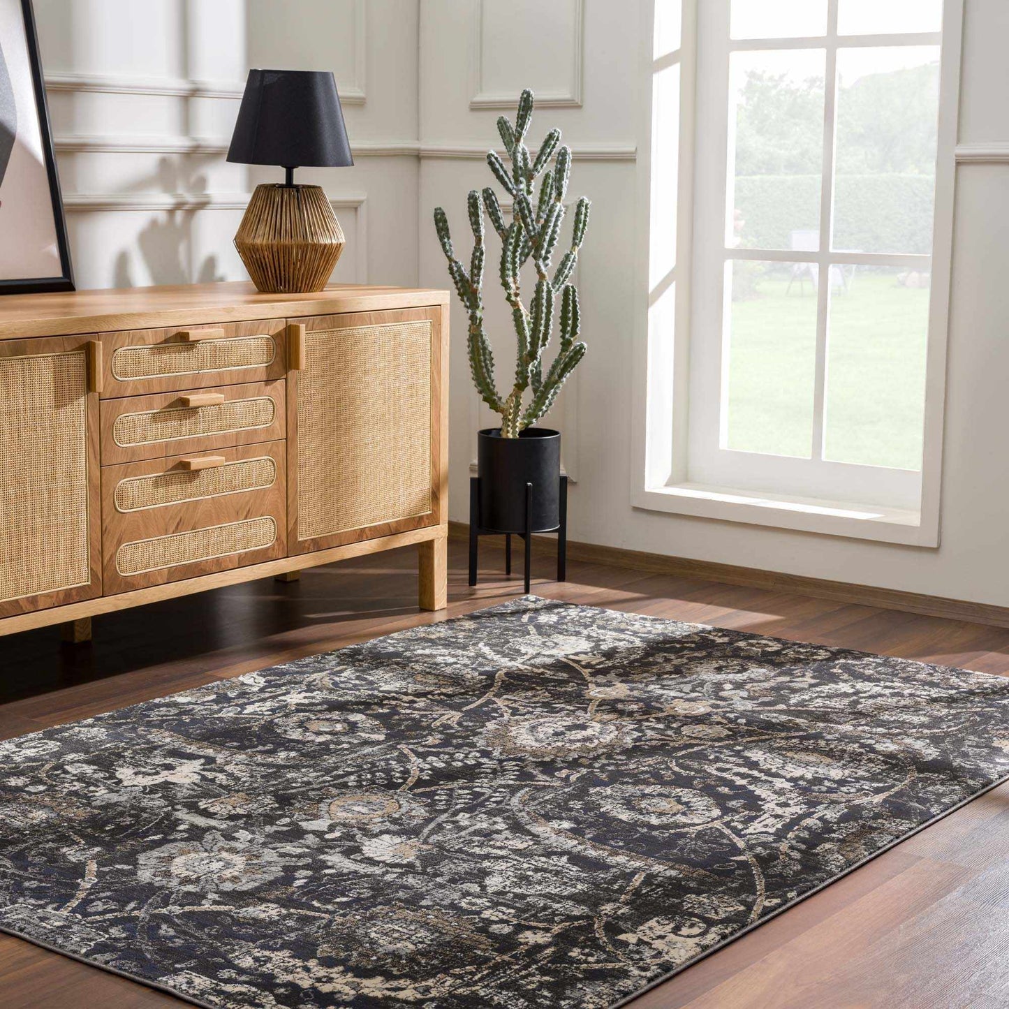 Georgiana Charcoal Area Rug-2