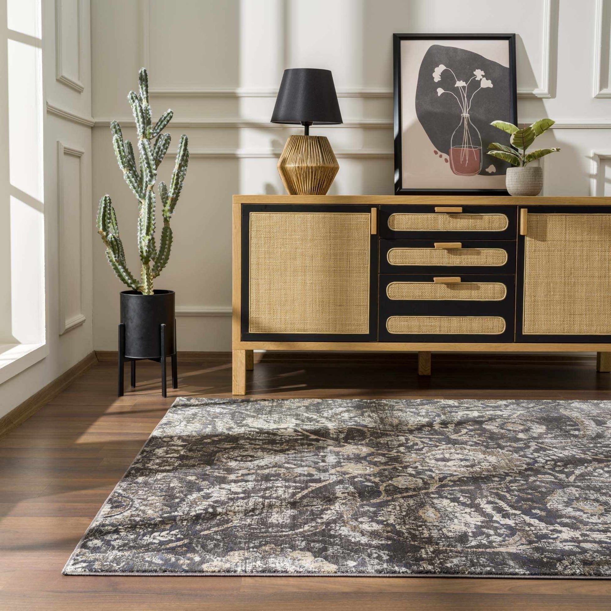 Georgiana Charcoal Area Rug-3