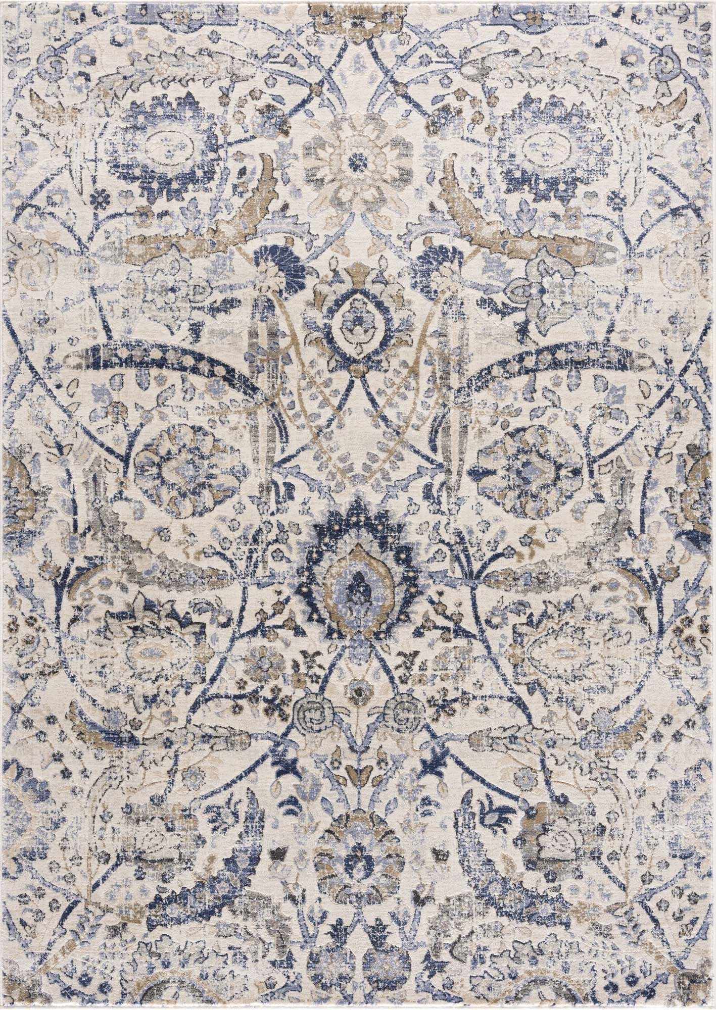 Georgiana Blue & Beige Oushak Rug-0