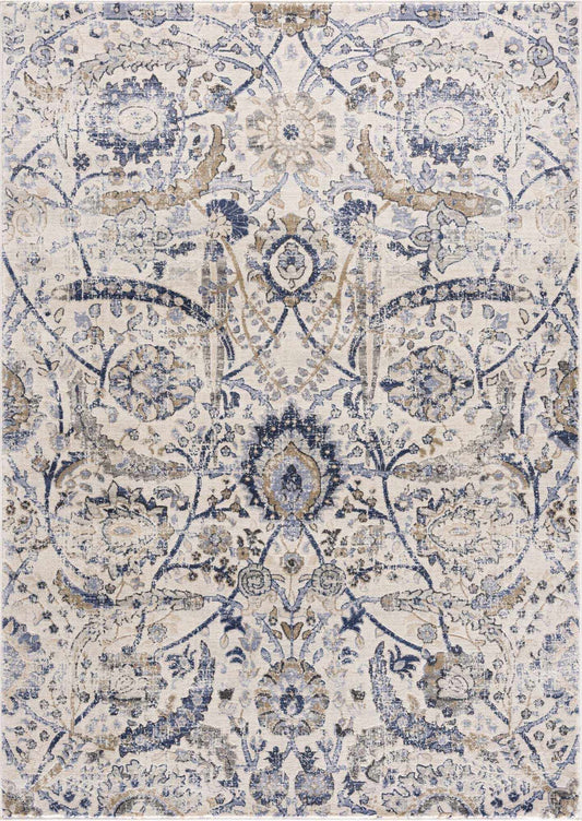 Georgiana Blue & Beige Oushak Rug-0