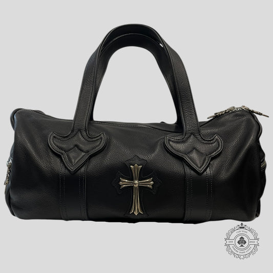Chrome Hearts Mini Fleur Duffle Bag in Black