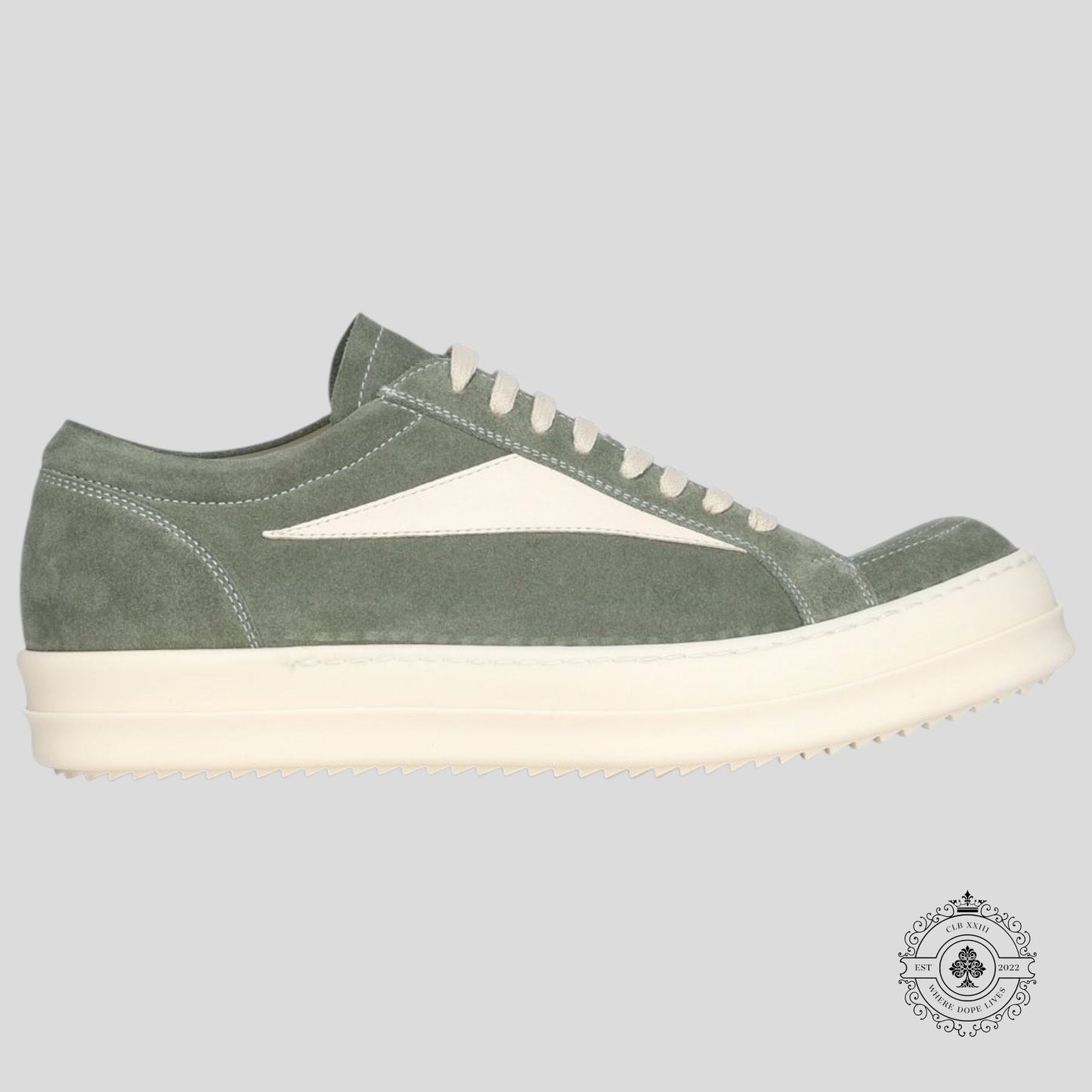 Rick Owens Hollywood Vintage Sneaker in Celadon