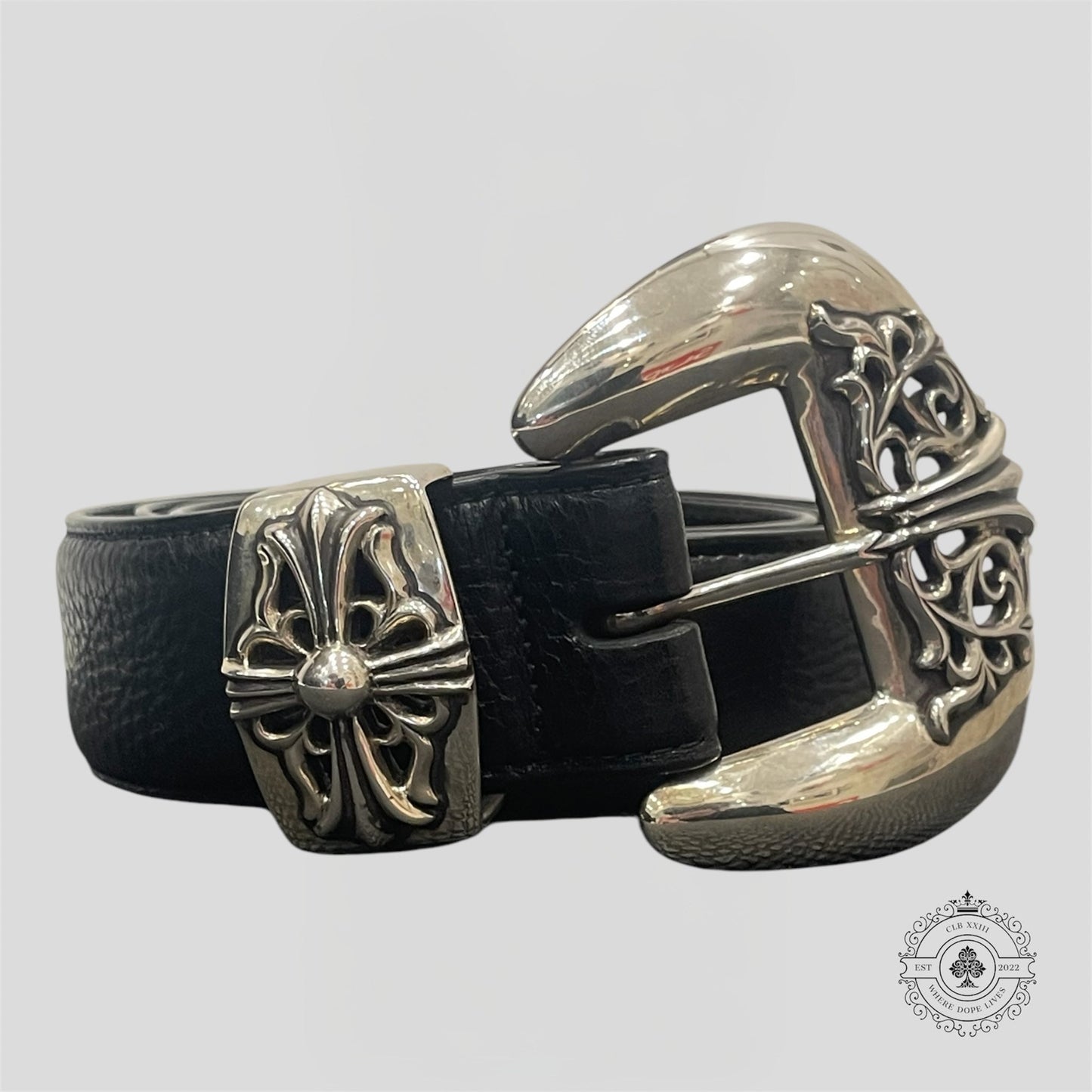 Chrome Hearts 3 Piece Belt in Black