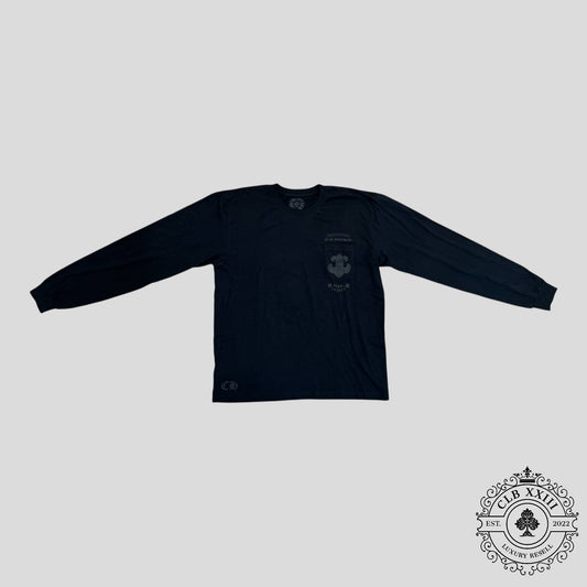 Chrome Hearts Paris Exclusive Long Sleeve Shirt in Black