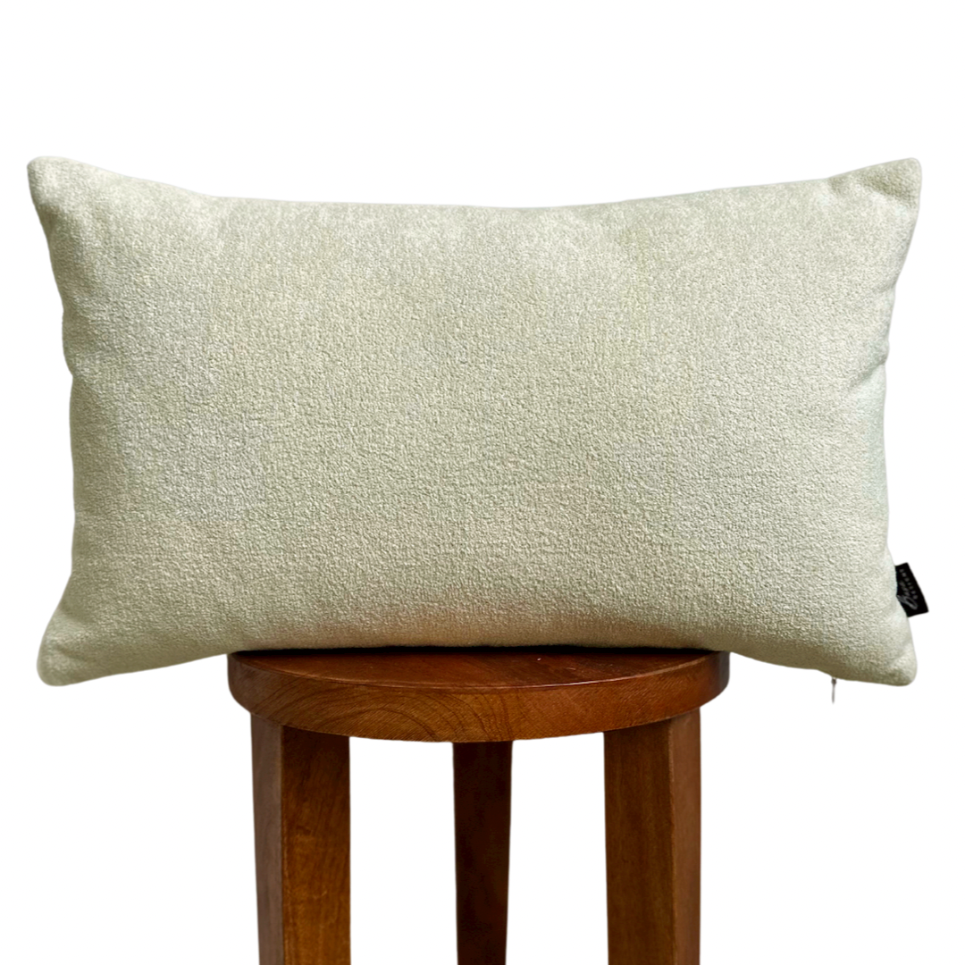 Cream Sherpa Lumbar Pillow Cover-0