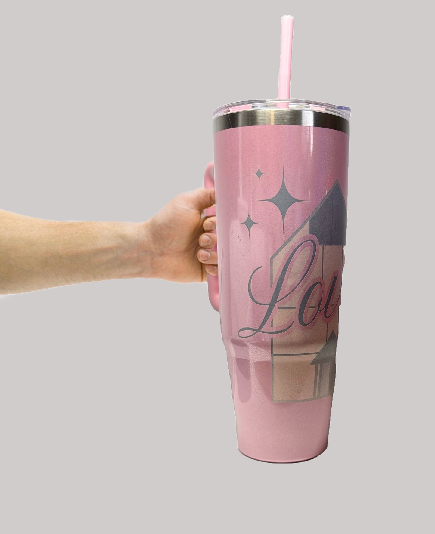 40oz Engraved Love-r Shimmer Tumbler