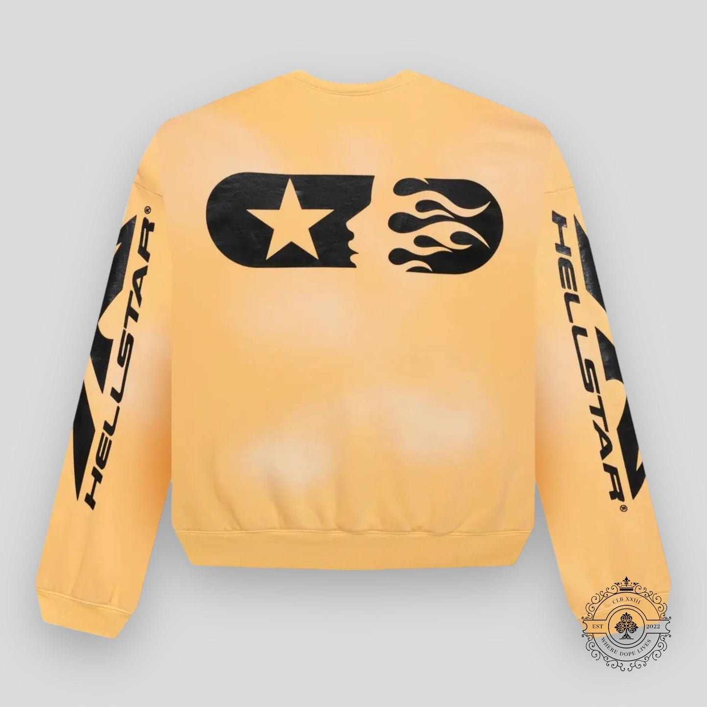 Hellstar Sports Crewneck in Yellow