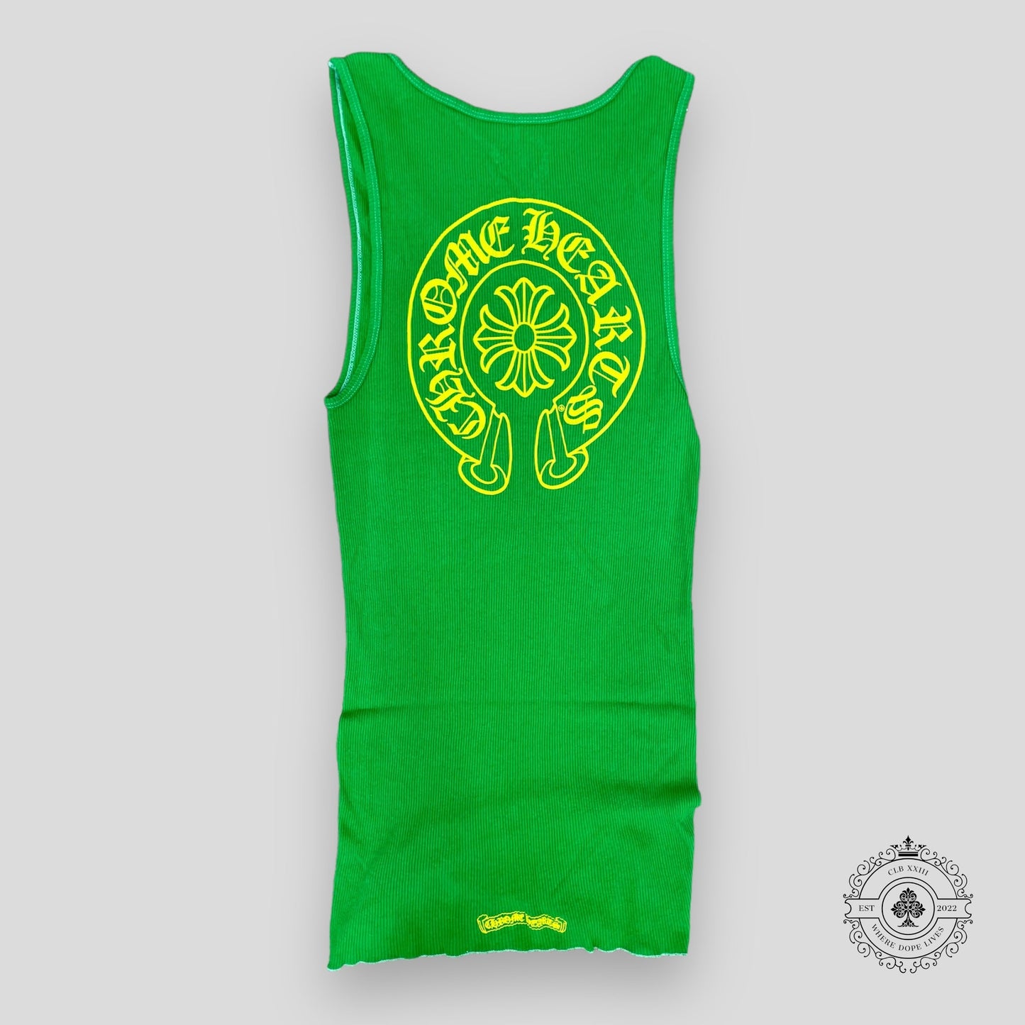 Chrome Hearts Horseshoe Logo Tank Top in Green