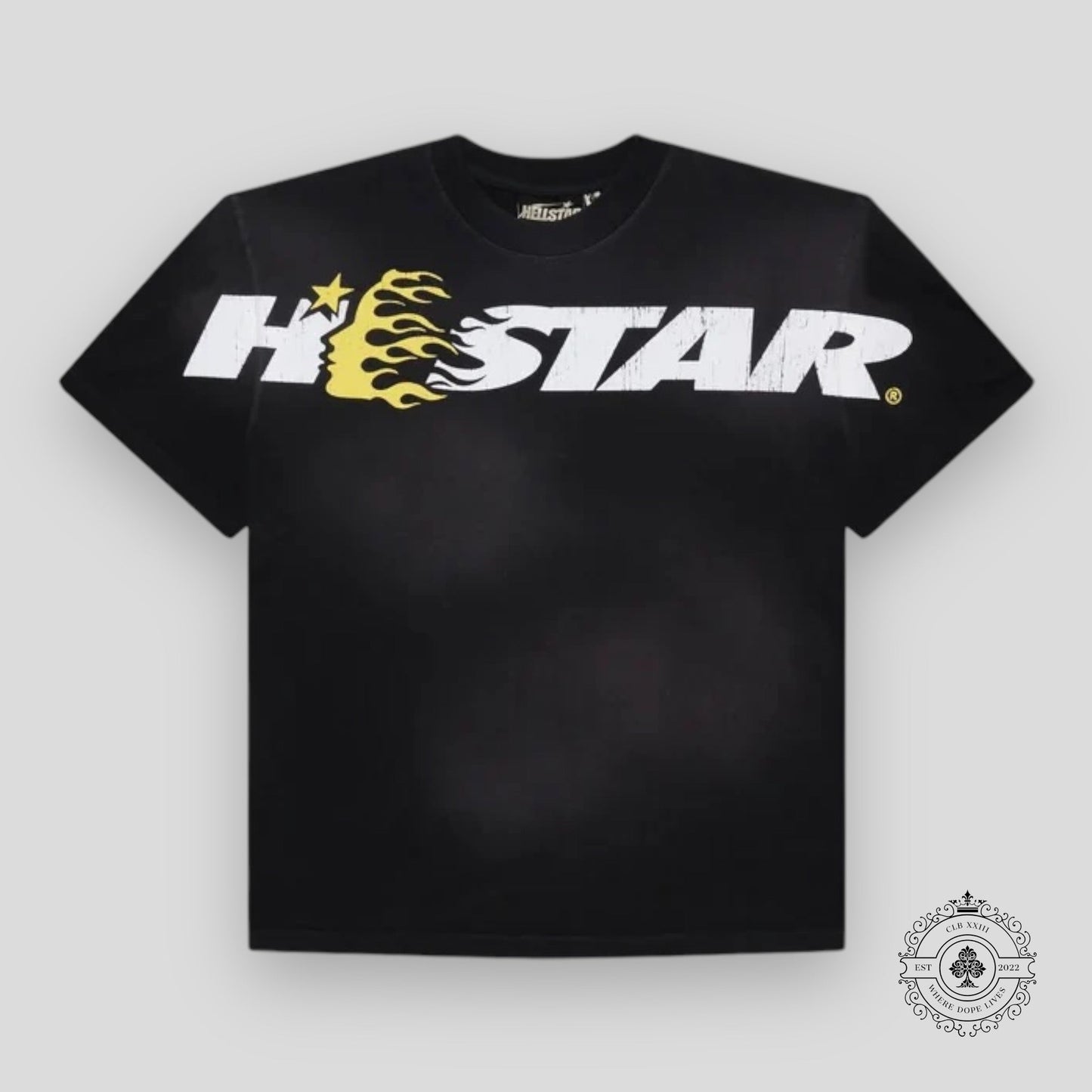 Hellstar Studio Cartoon Tee in Black/Yellow
