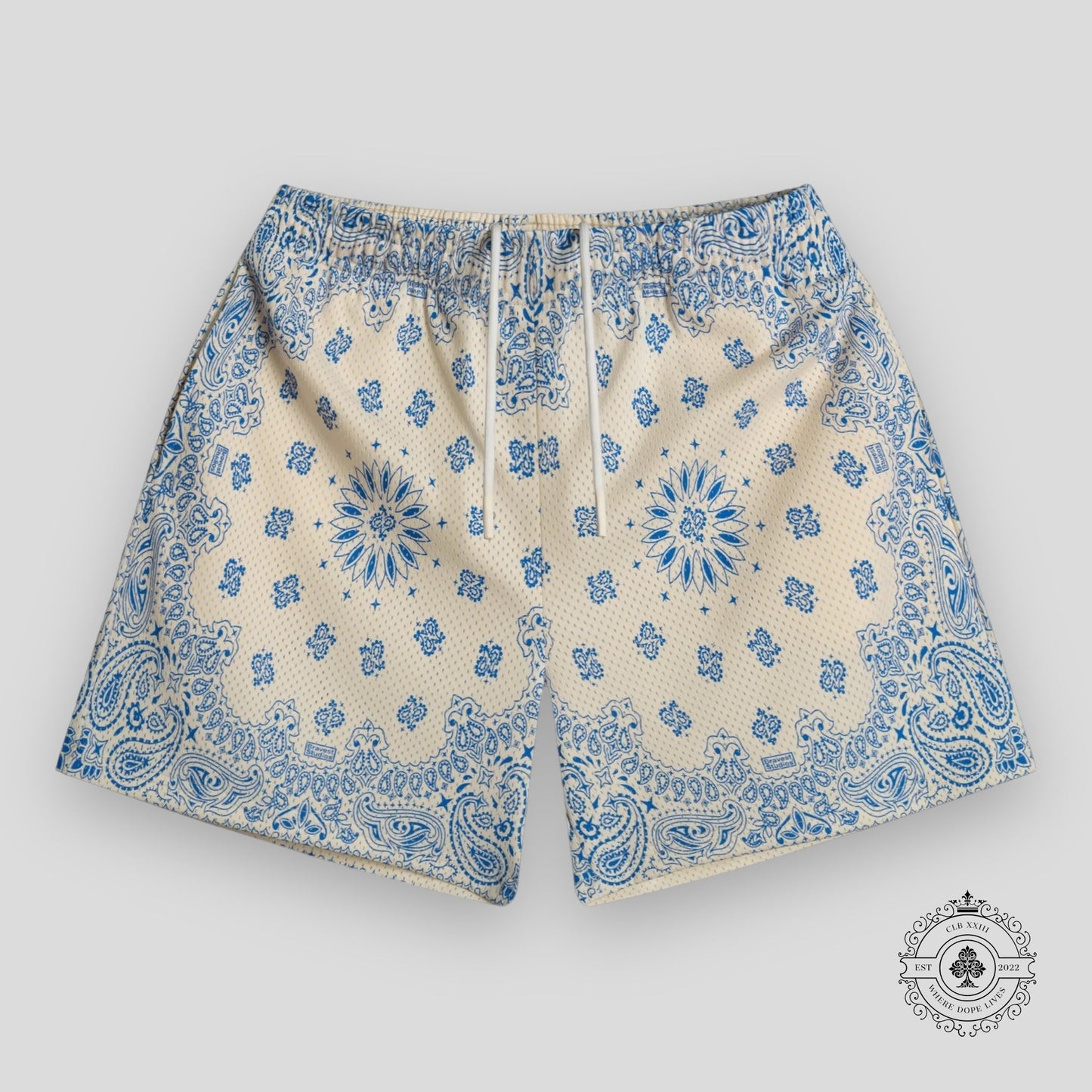 Bravest Studios Shorts in Paisley Cream