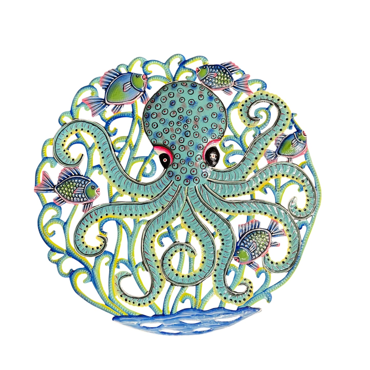 Large Turquoise Octopus