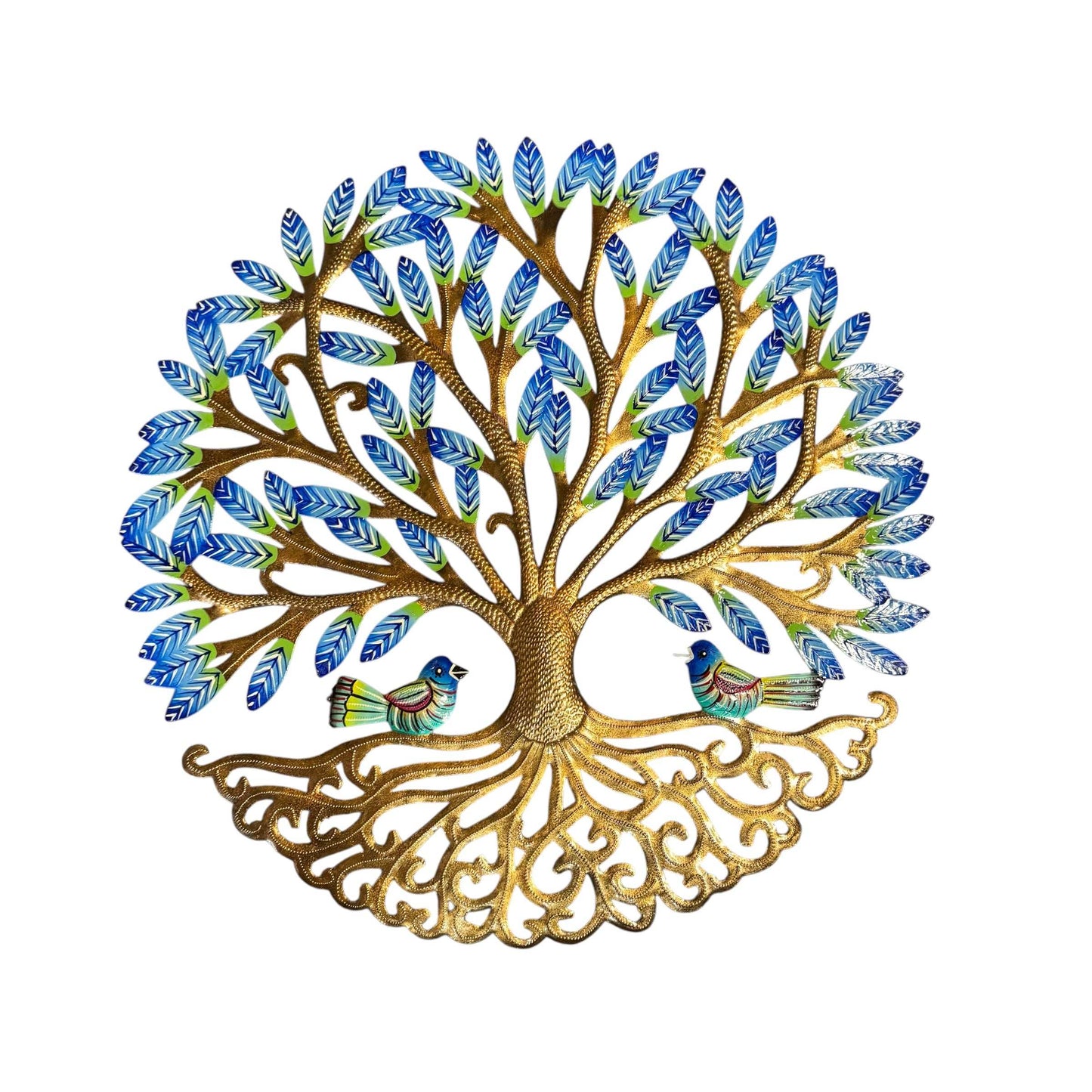 Blue Tree and Birds