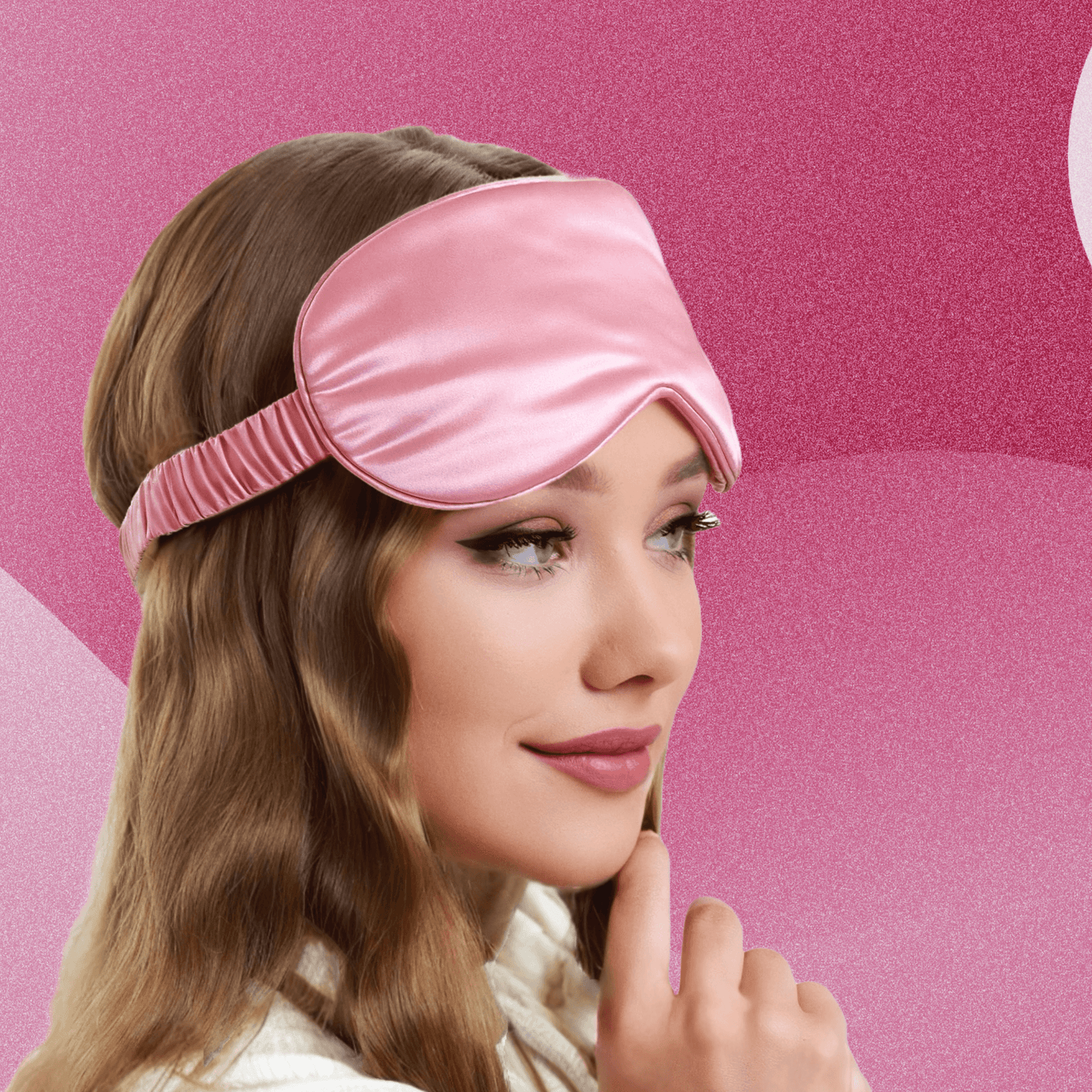 Luxurious Pink Sleep Mask for Restful Nights