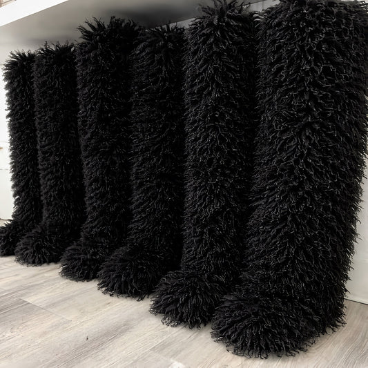 Black Mongolian Boots