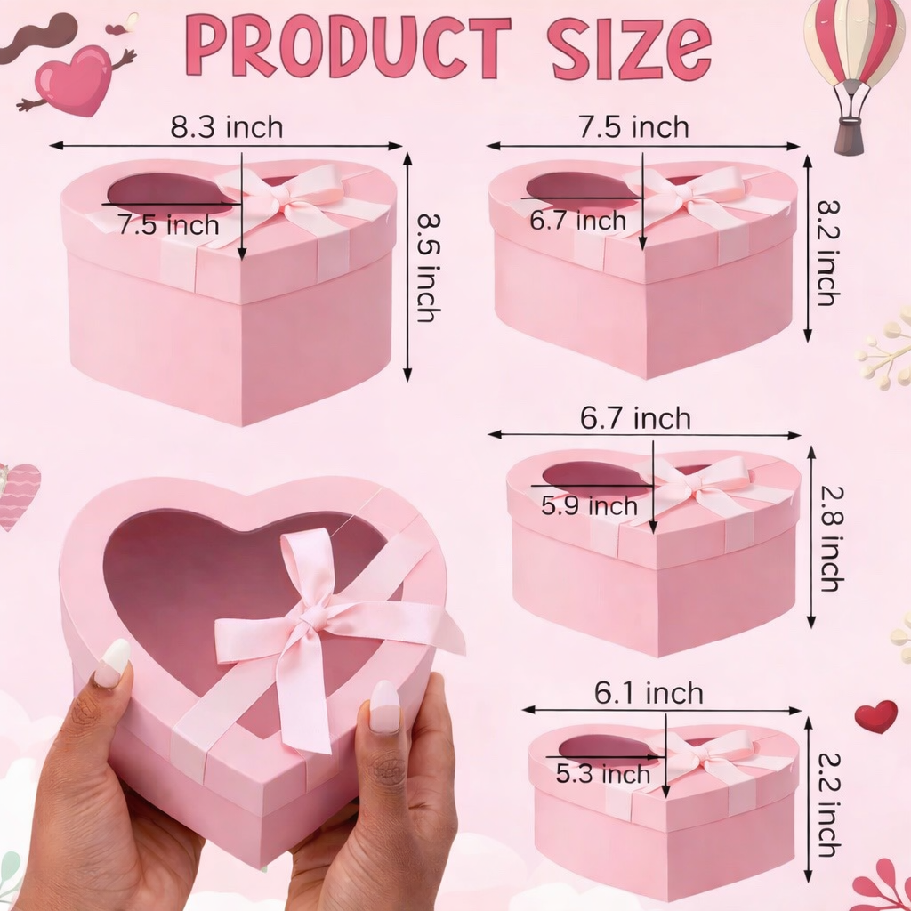 LuxeByMimi – Soap Rose Quartz Spa Heart Gift Box