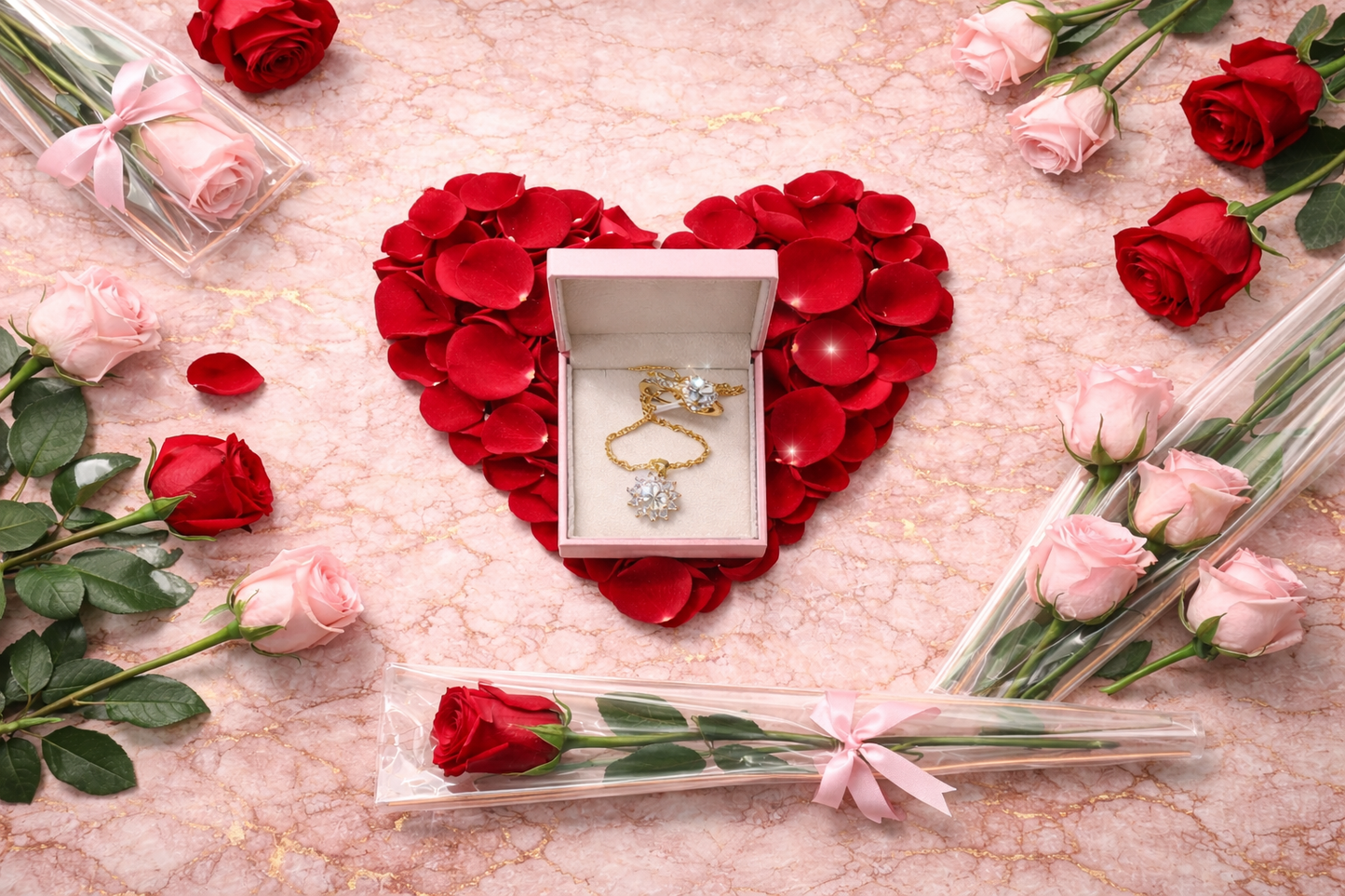 LuxeByMimi – Soap Rose Quartz Spa Heart Gift Box