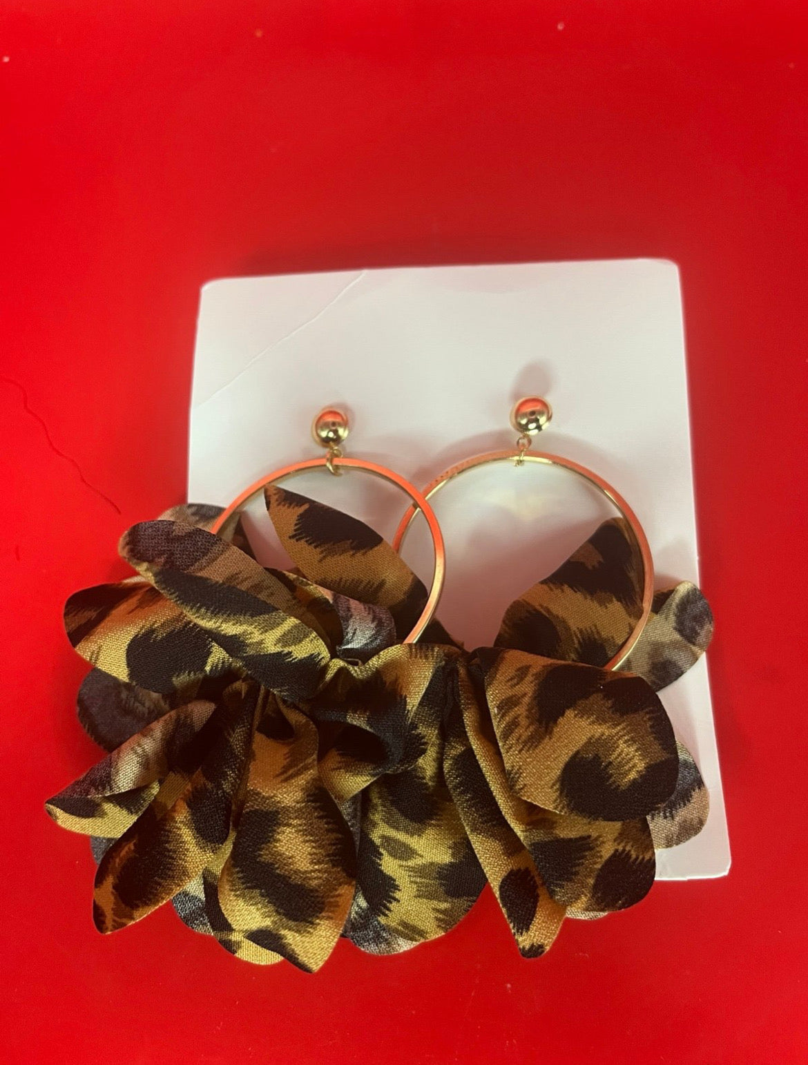 Boho Leopard Print Earrings