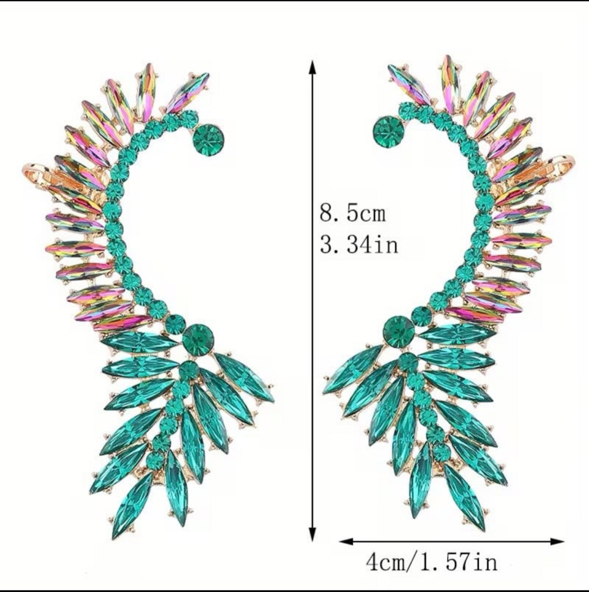 Boho-chic Half Moon Clip On Earrings