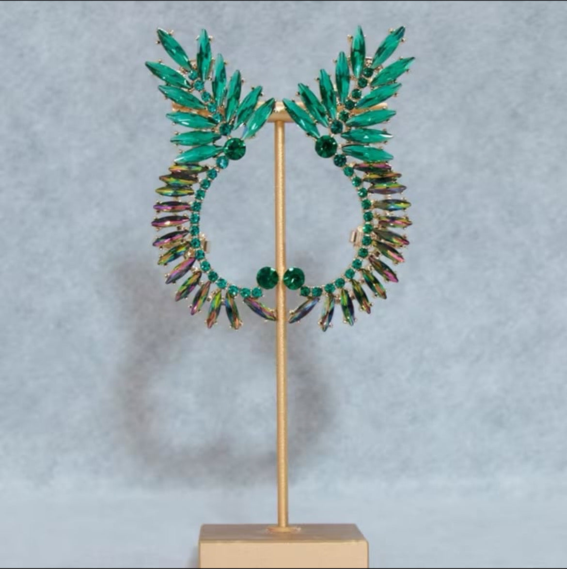 Boho-chic Half Moon Clip On Earrings