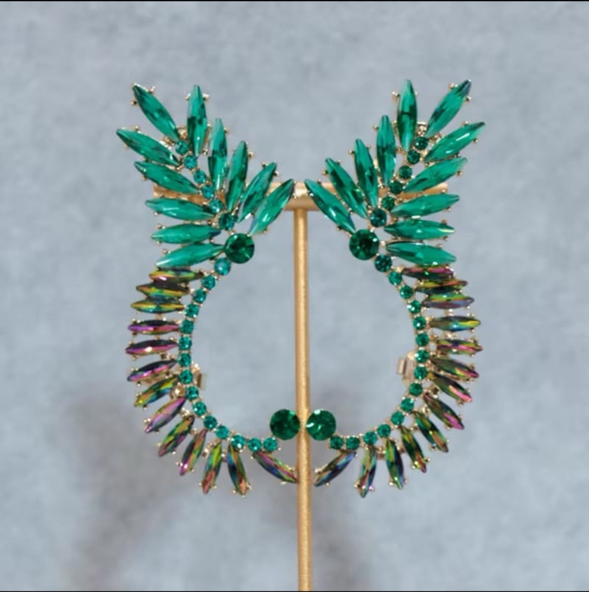 Boho-chic Half Moon Clip On Earrings