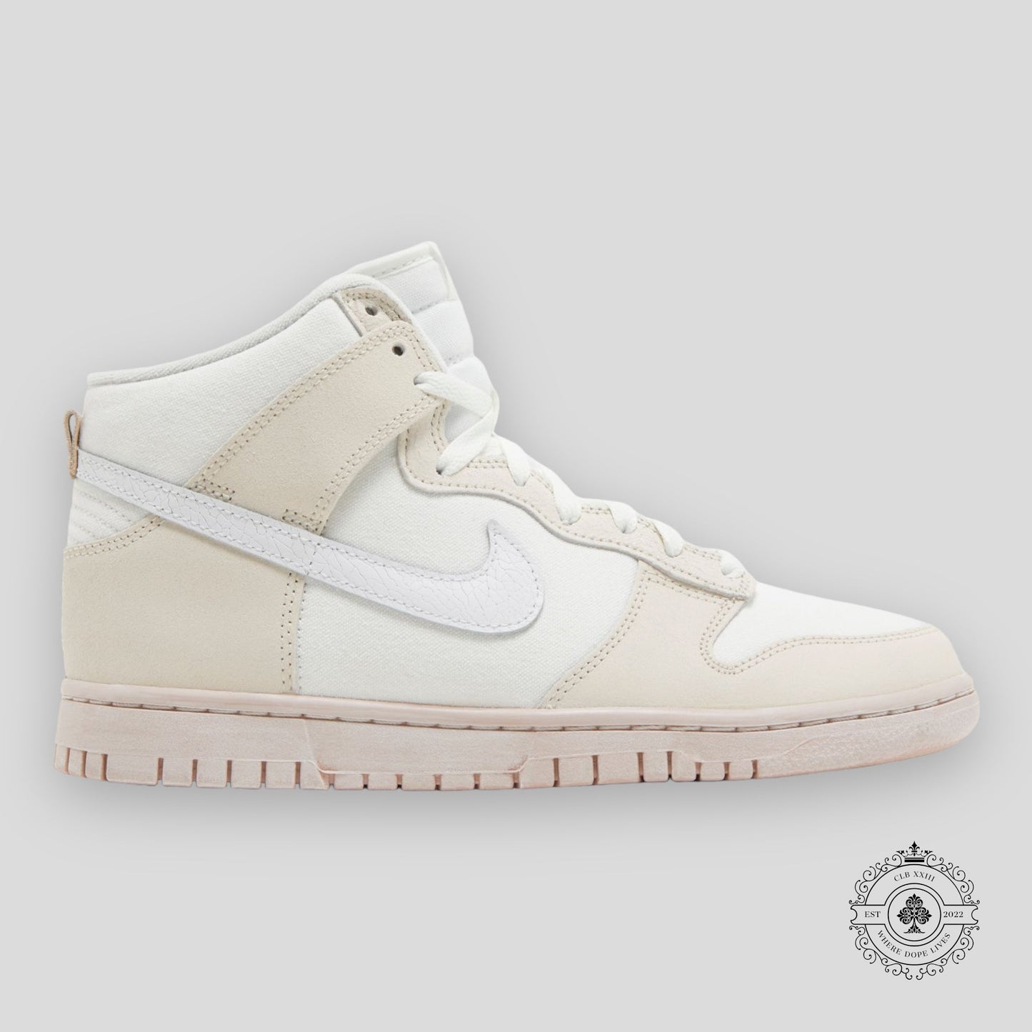 Nike Dunk High Retro PRM Cracked Leather Swoosh