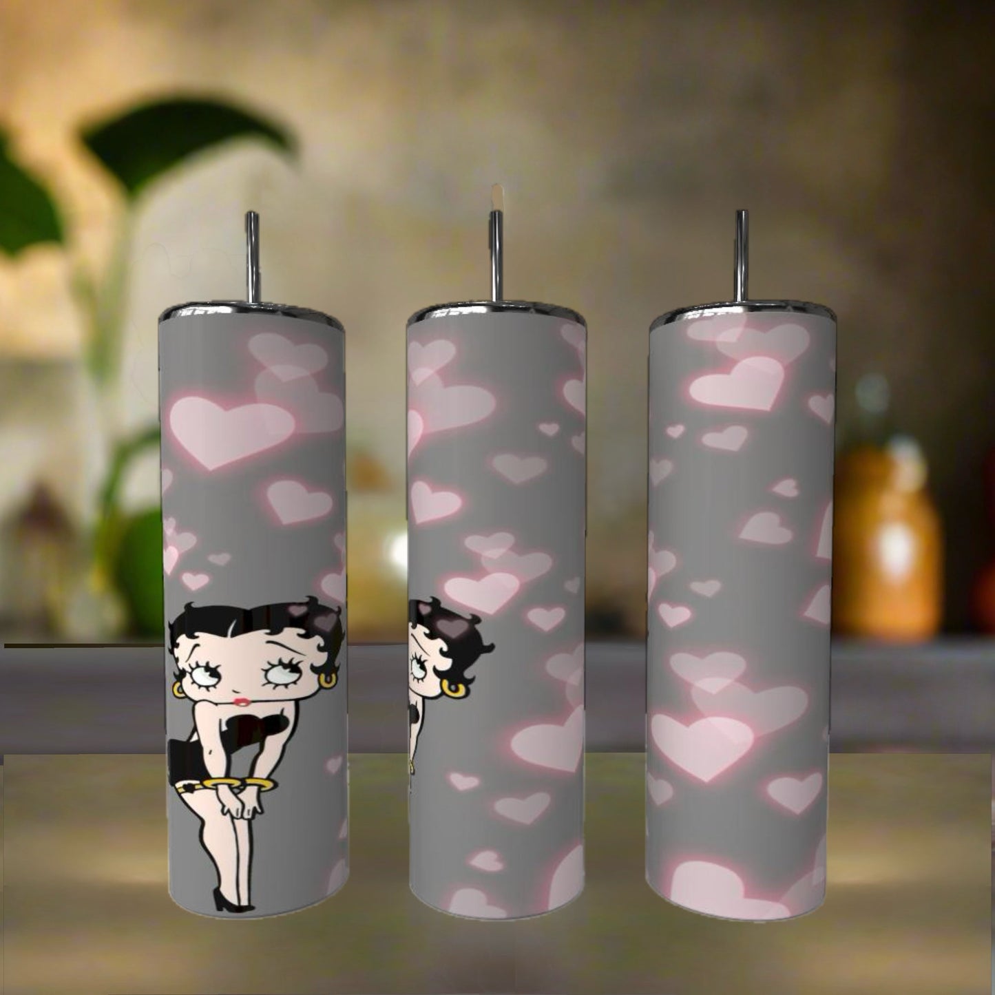 Betty Heart 20oz Skinny Tumbler
