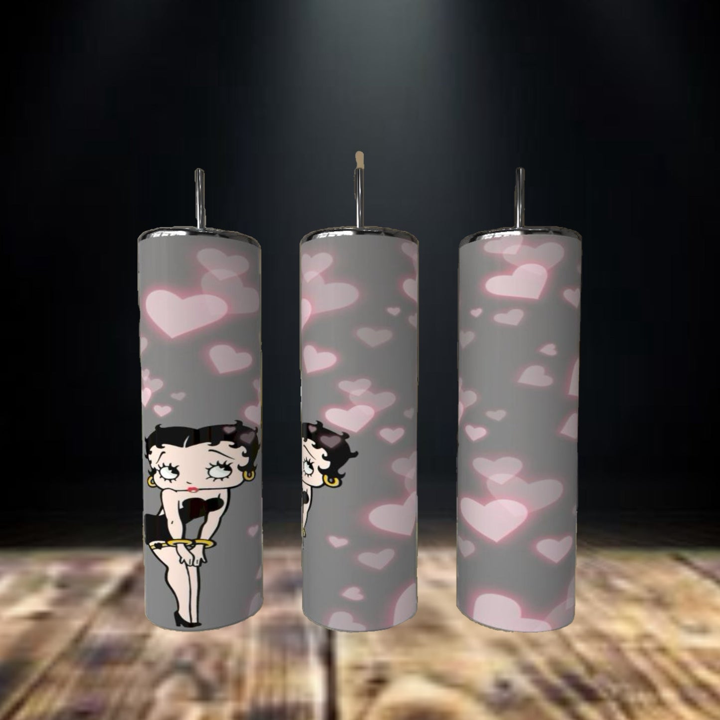 Betty Heart 20oz Skinny Tumbler