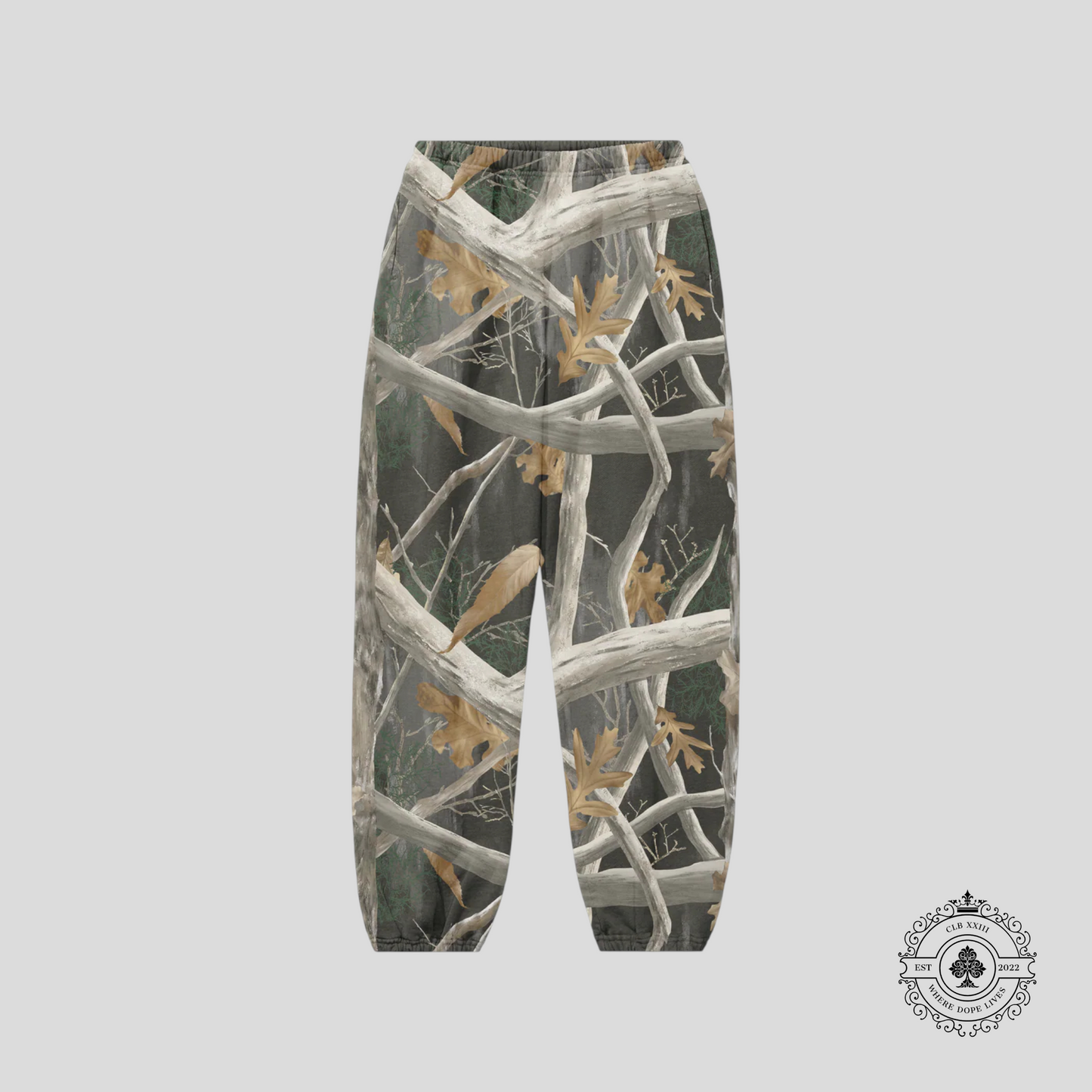 Bravest Studios Tree Camo Sweatpants in Black