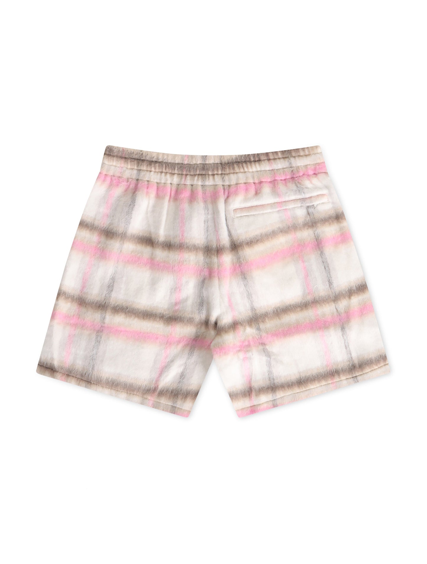 Sugarhill Tudor Mohair Shorts - Pink Plaid