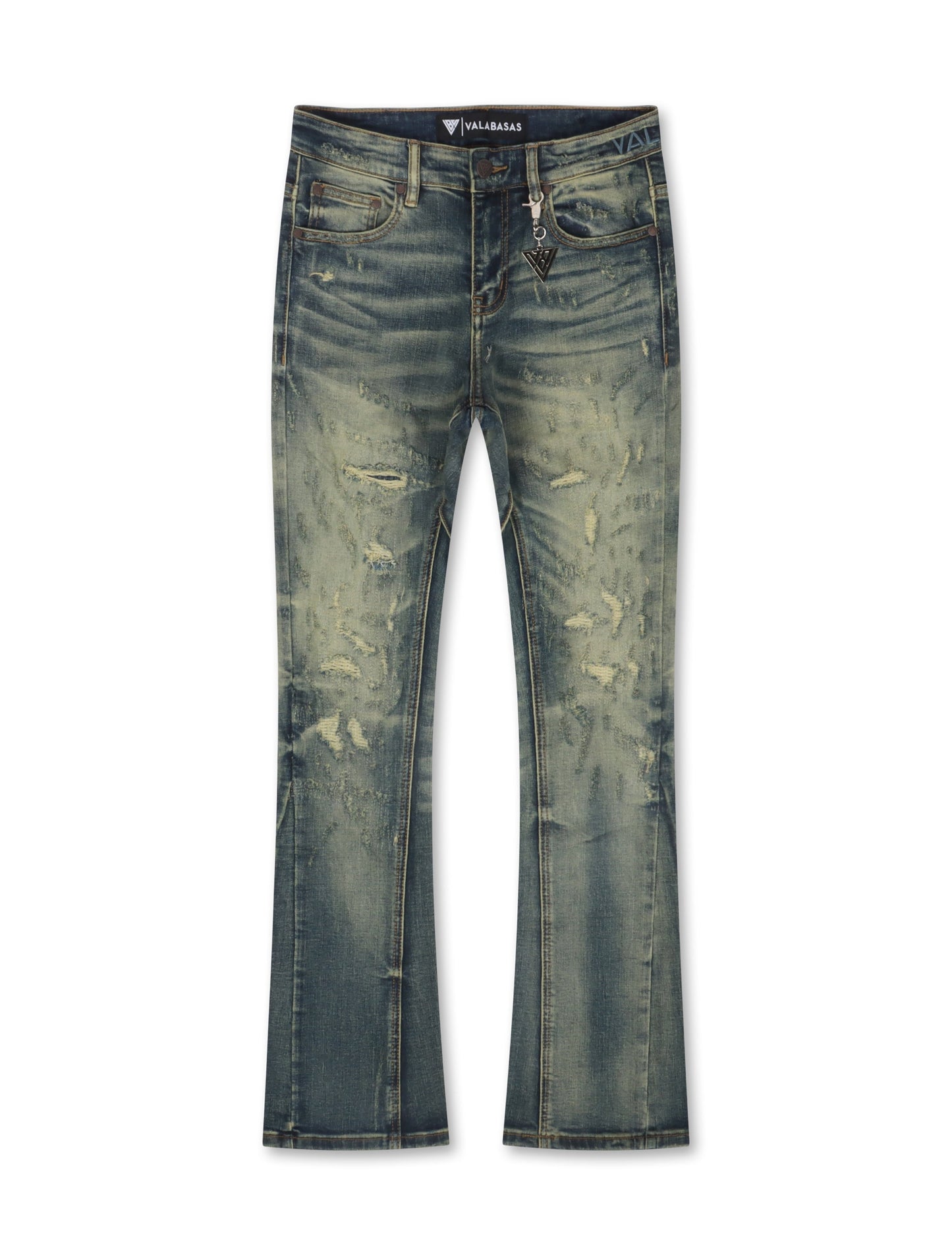 Valabasas Vin Stacked Jeans - Dark Vintage Blue