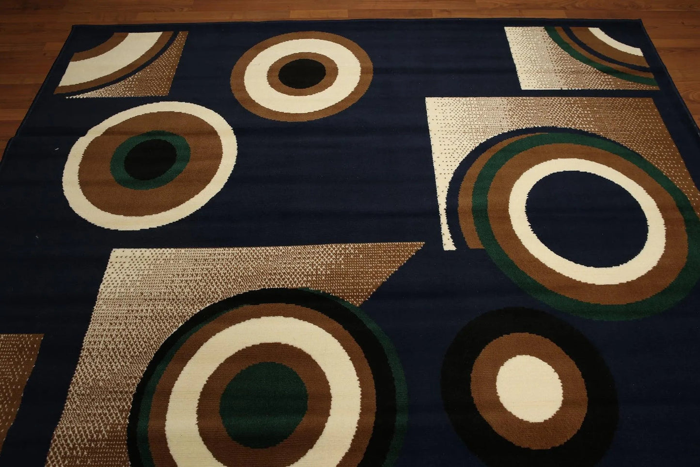 Modern Contemporary Traditional Oriental Area rug Royal Blue 8'x11'-1