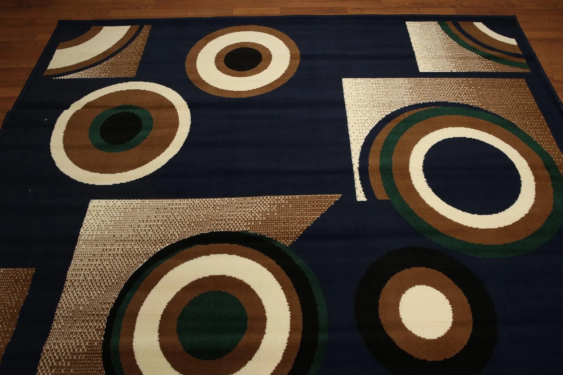 Modern Contemporary Traditional Oriental Area rug Royal Blue 8'x11'-1