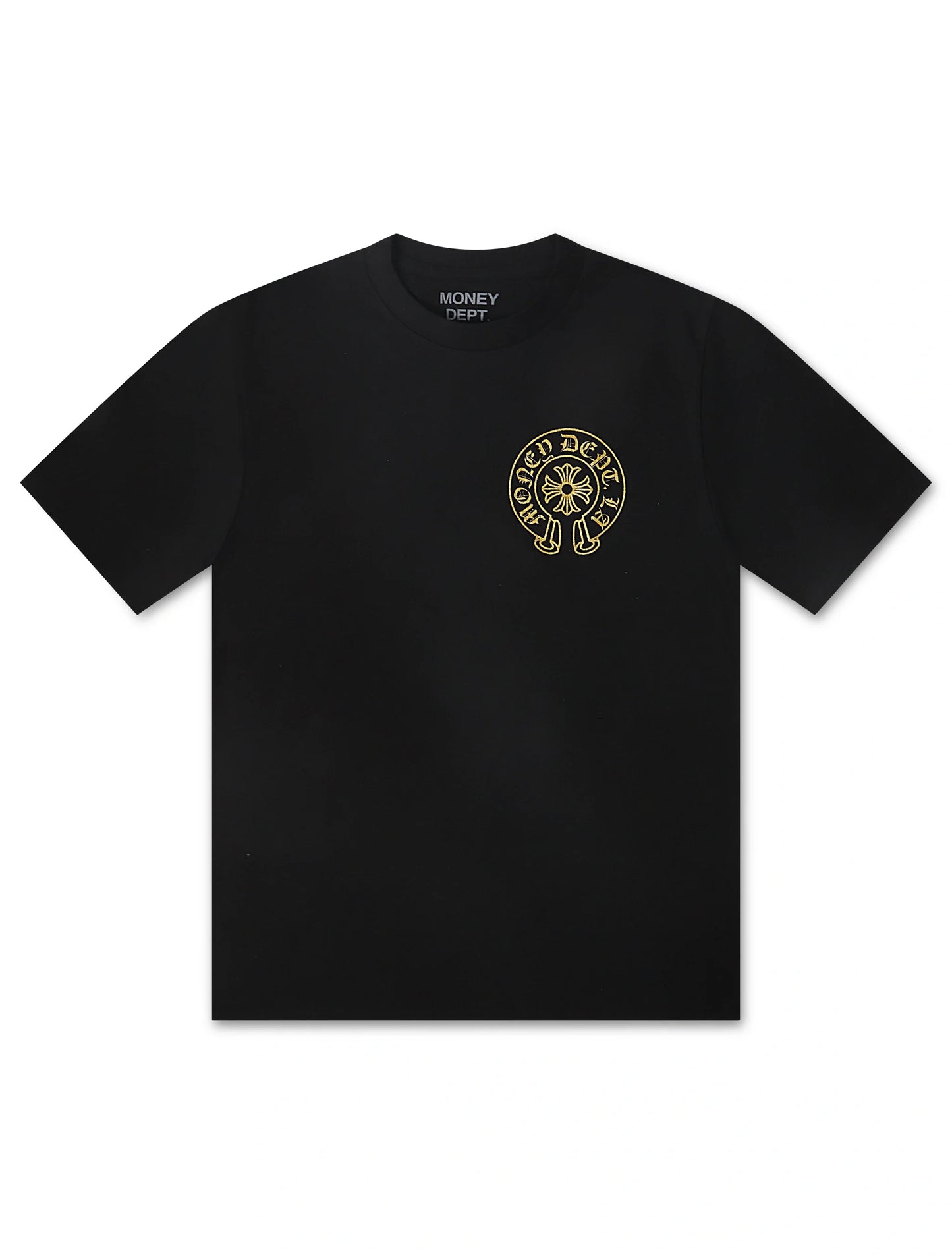 Money Dept. Vintage Old English Tee - Black/Gold