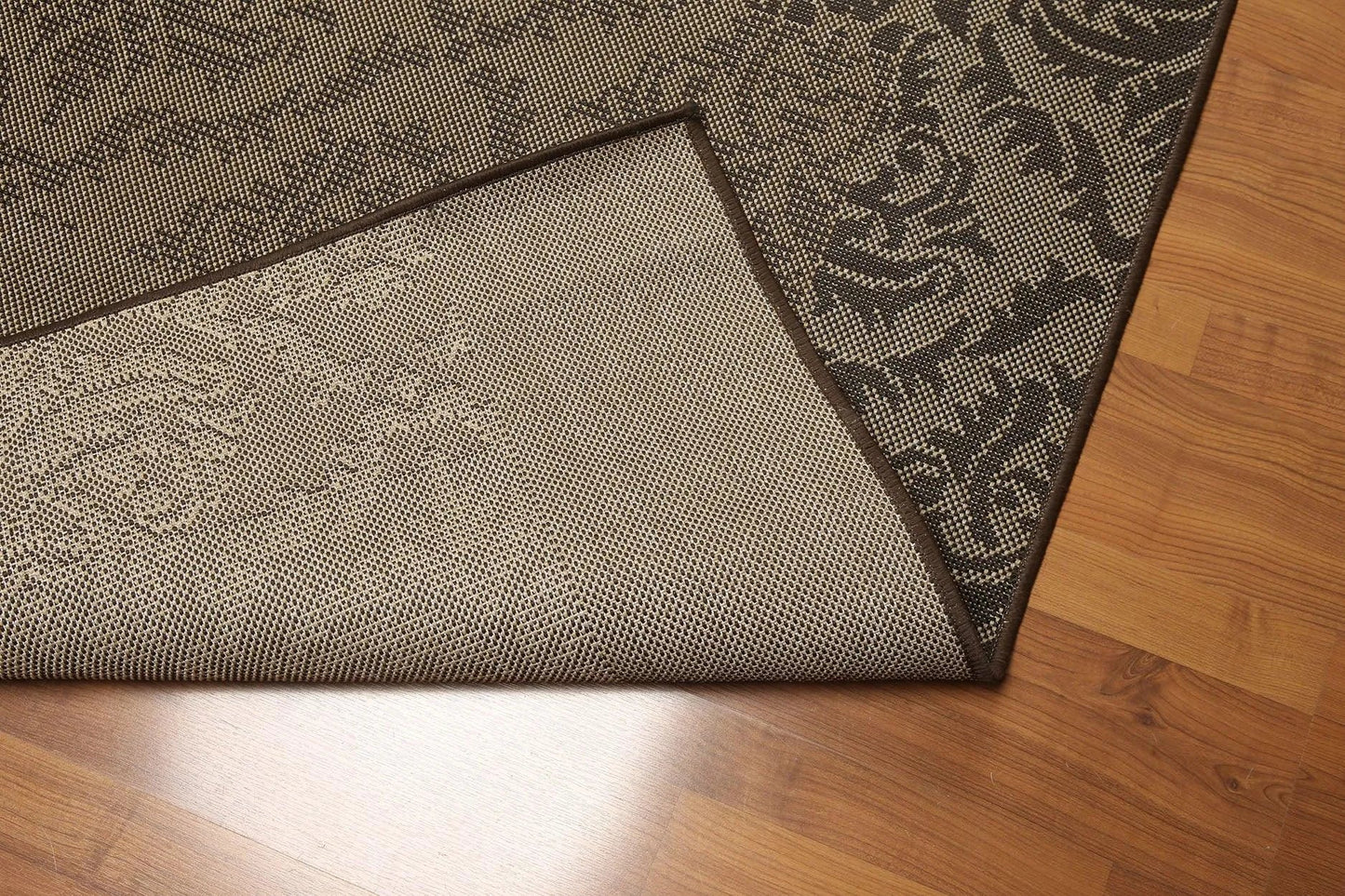 5'x7' Black, Gray, Multi Color Machine Made Polypropylene Indoor Outdoor Turkish Dhurry Rug-2