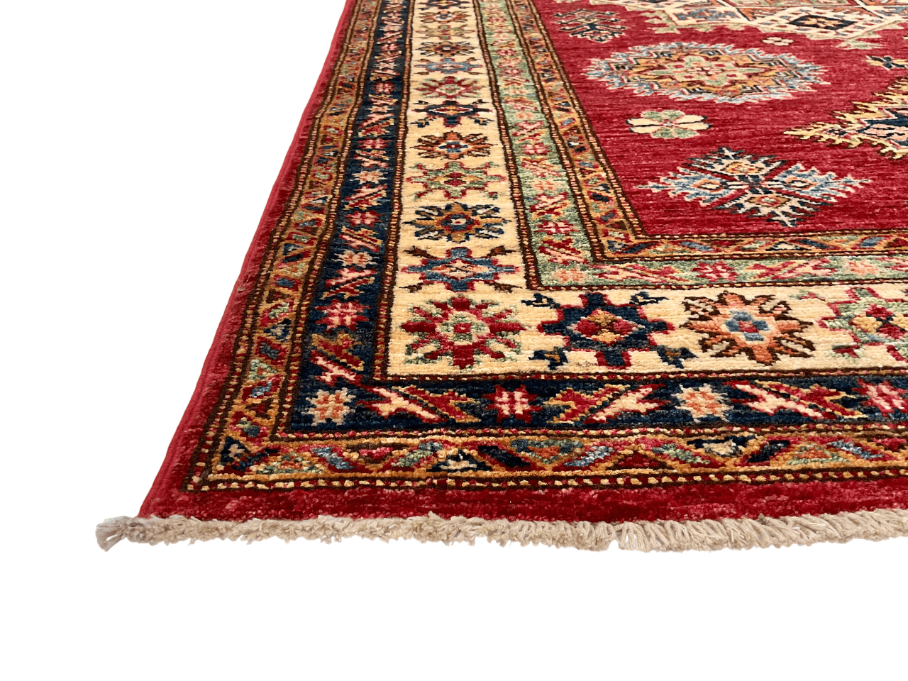 Super Kazak (3'11"x6'02") red/ivory-2