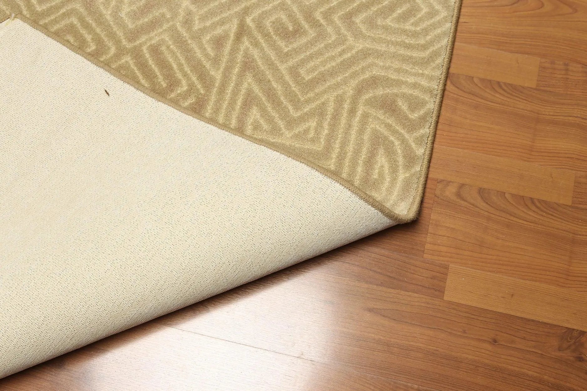 5'x7' Beige, Ivory, Multi Color Machine Made Polypropylene Indonesian High Density Hand Carved Effect Modern Oriental Rug-2