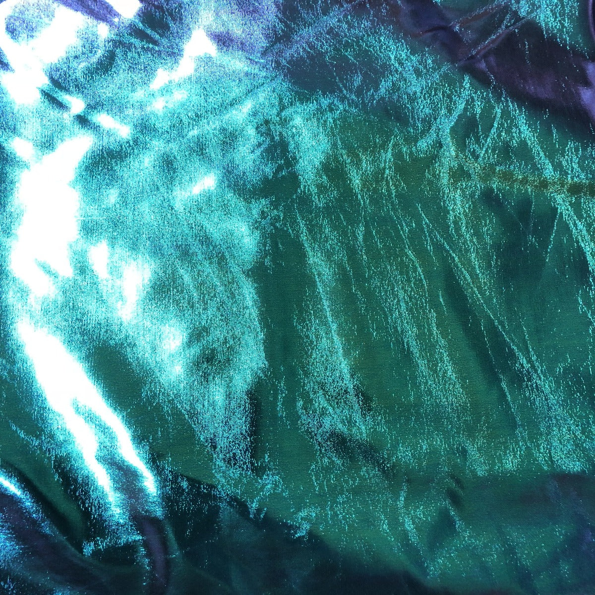 Metallic Iridescent Foil Spandex Fabric-1