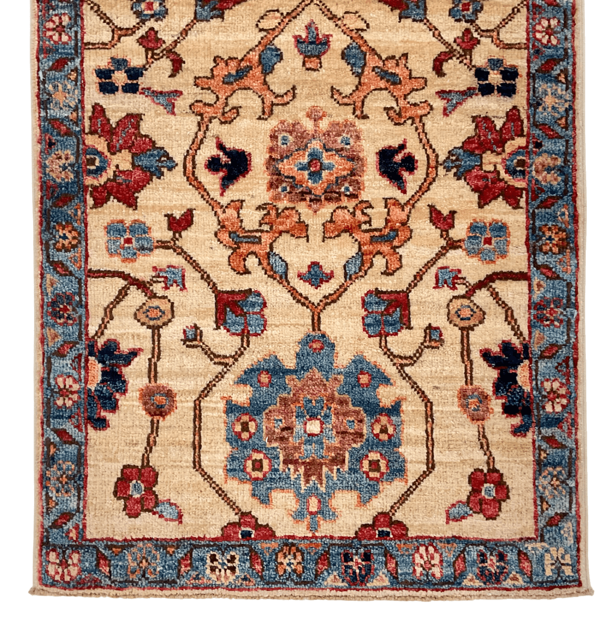 Afghan Ariana (2'00"x3'00") ivory/blue-1