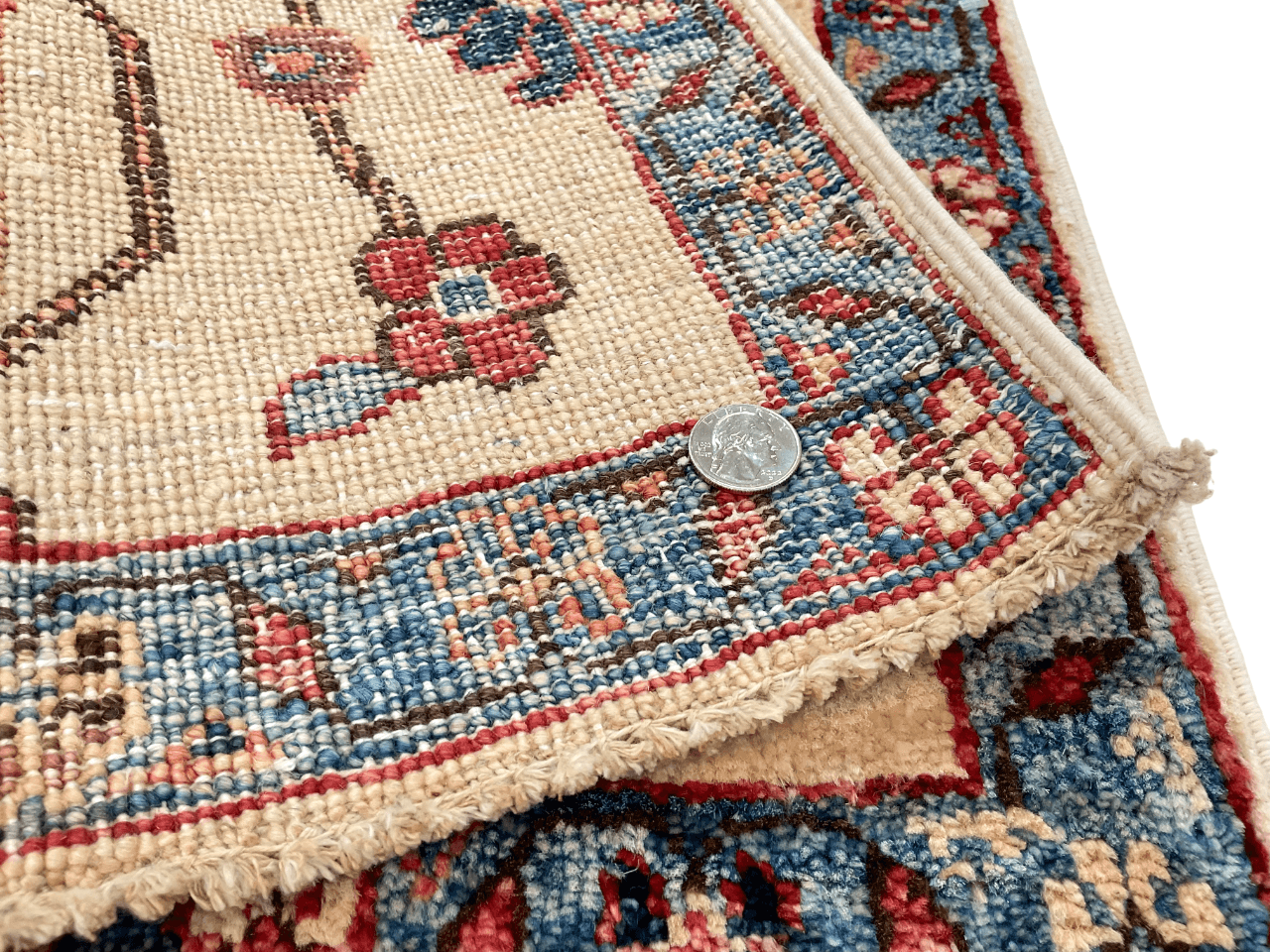 Afghan Ariana (2'00"x3'00") ivory/blue-3
